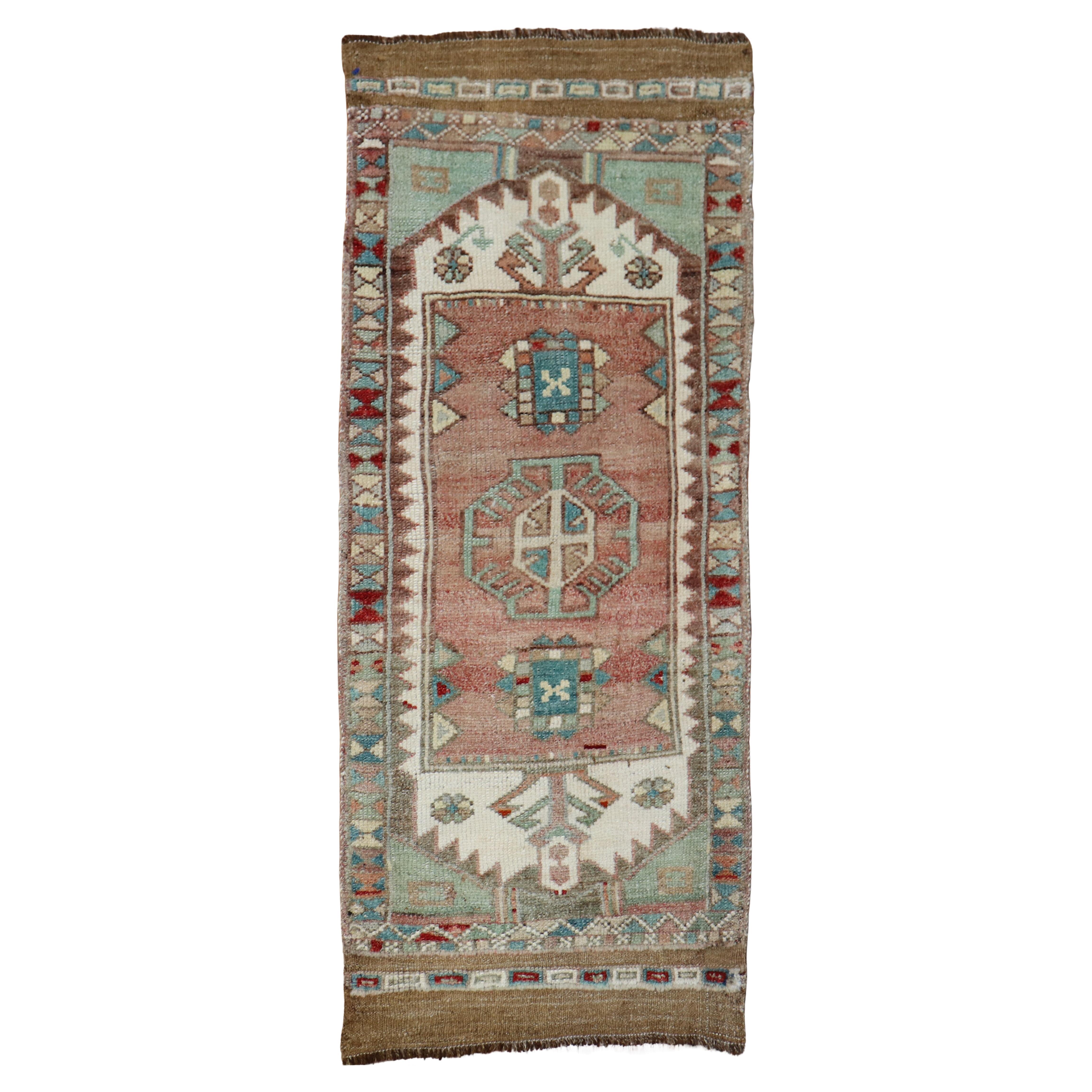 Zabihi Collection Turkish Mini Anatolian Rug