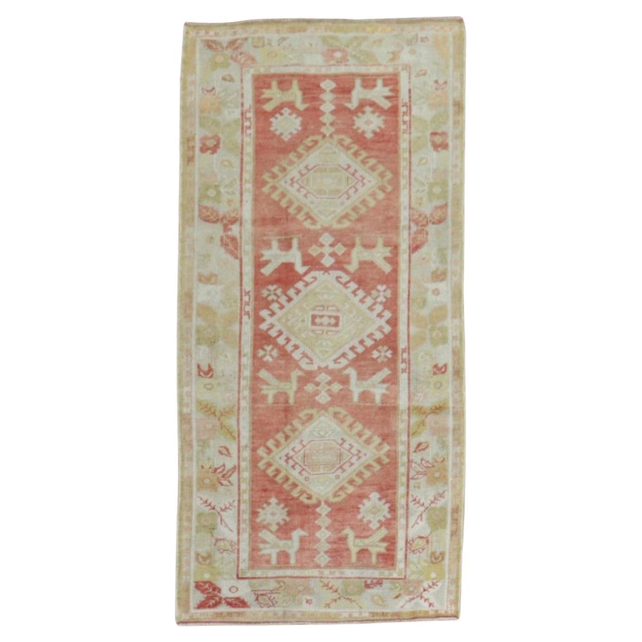 Zabihi Collection Turkish Oushak Pigeon Small Runner