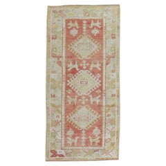Zabihi Collection Oushak turco Piccione piccolo runner