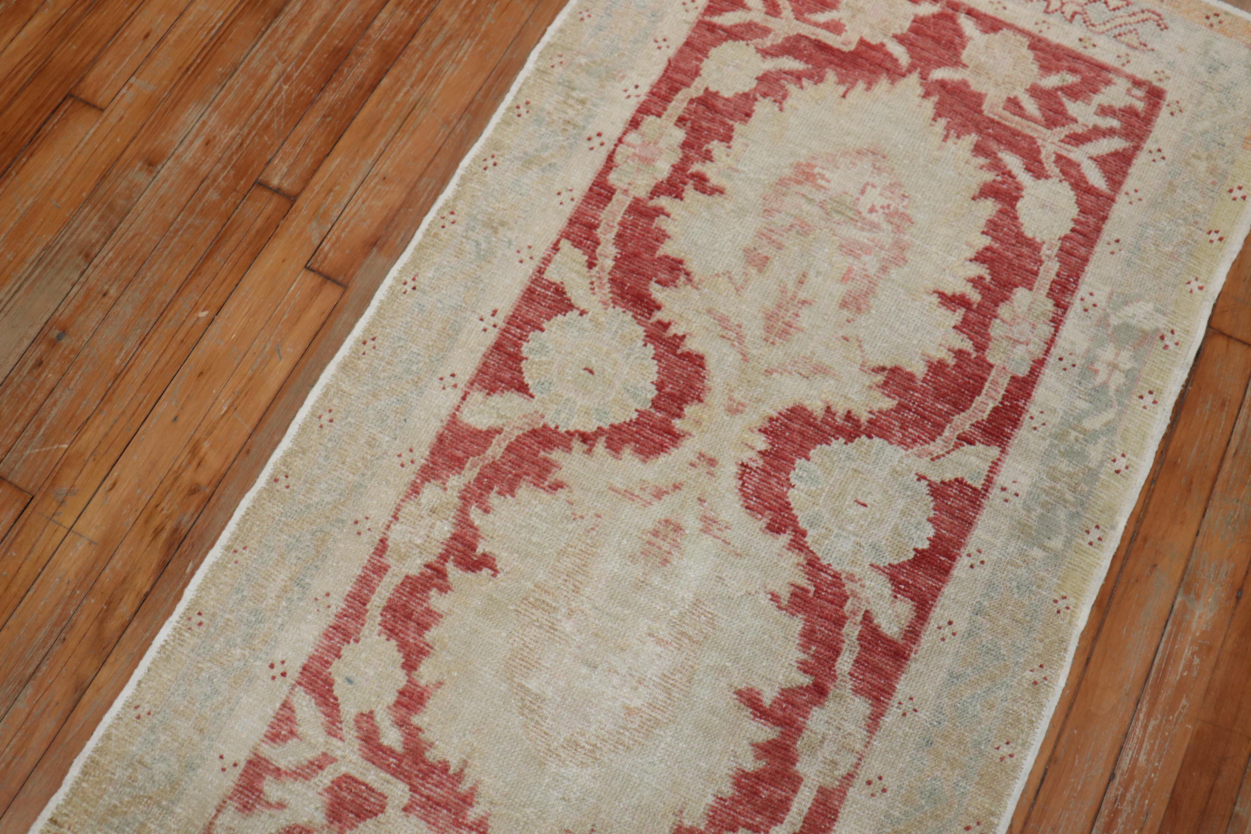 Adirondack Zabihi Collection Turkish Oushak Runner For Sale