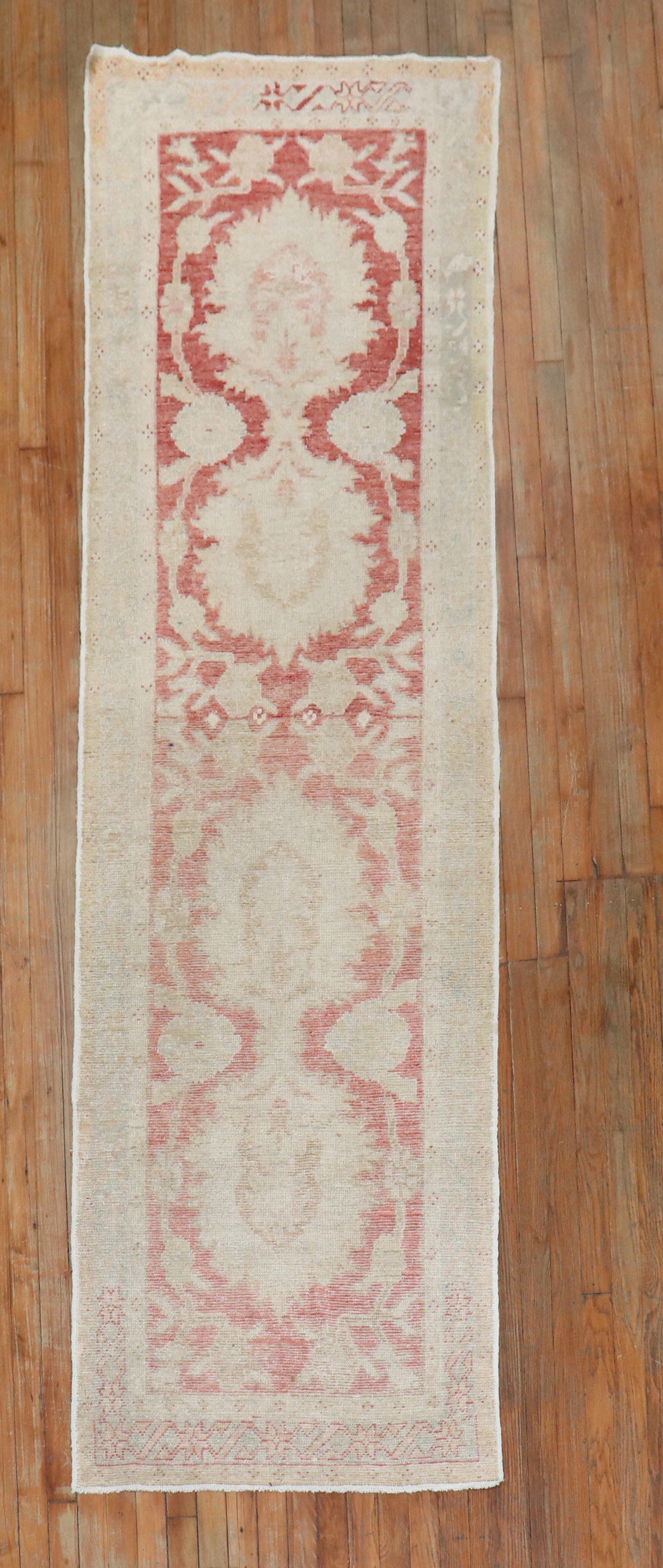 Zabihi Collection Turkish Oushak Runner For Sale 1