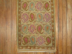 Zabihi Collection Turkish Paisley Motif Small Size Runner