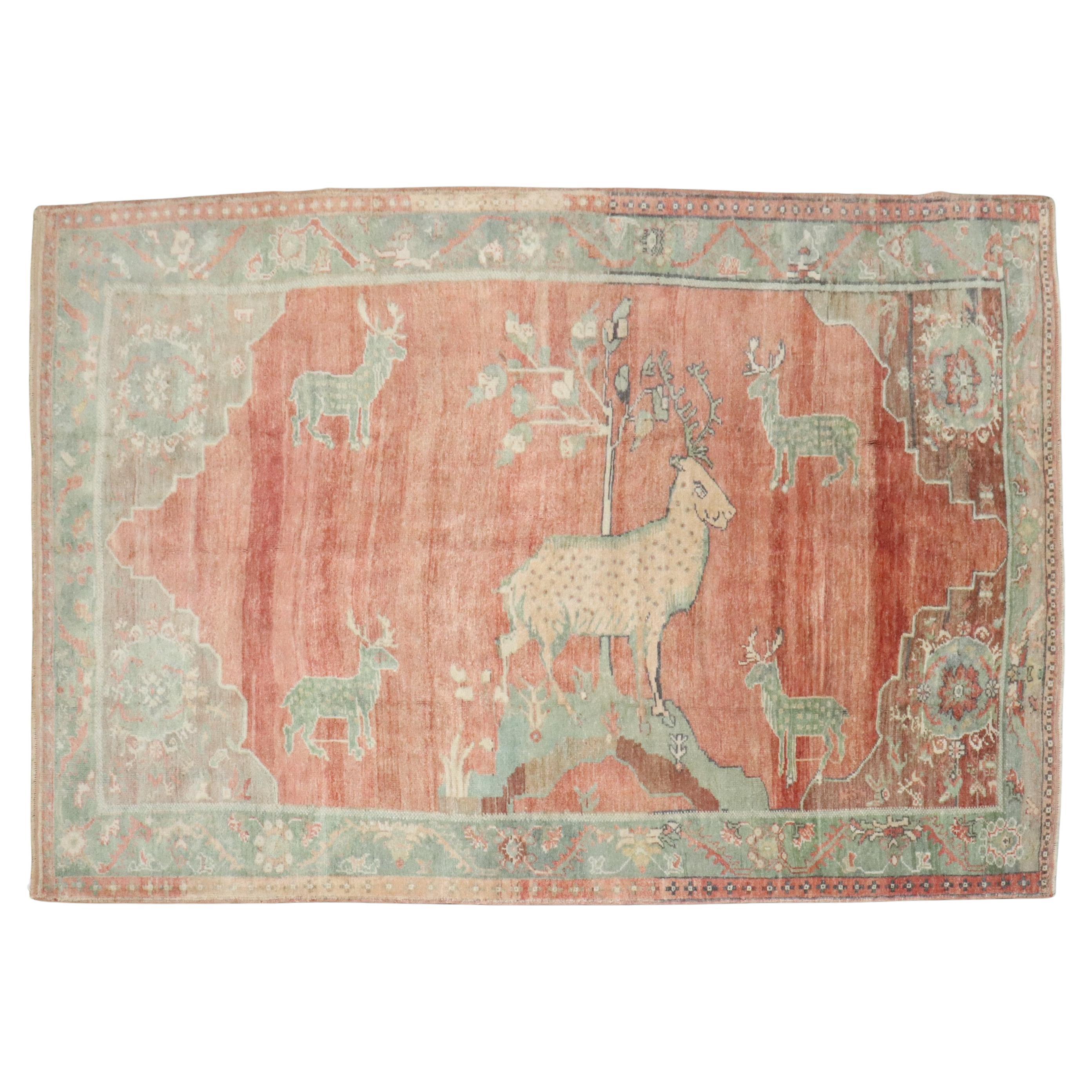 The Collective Tapis turc Pictorial Goat Shephard en vente