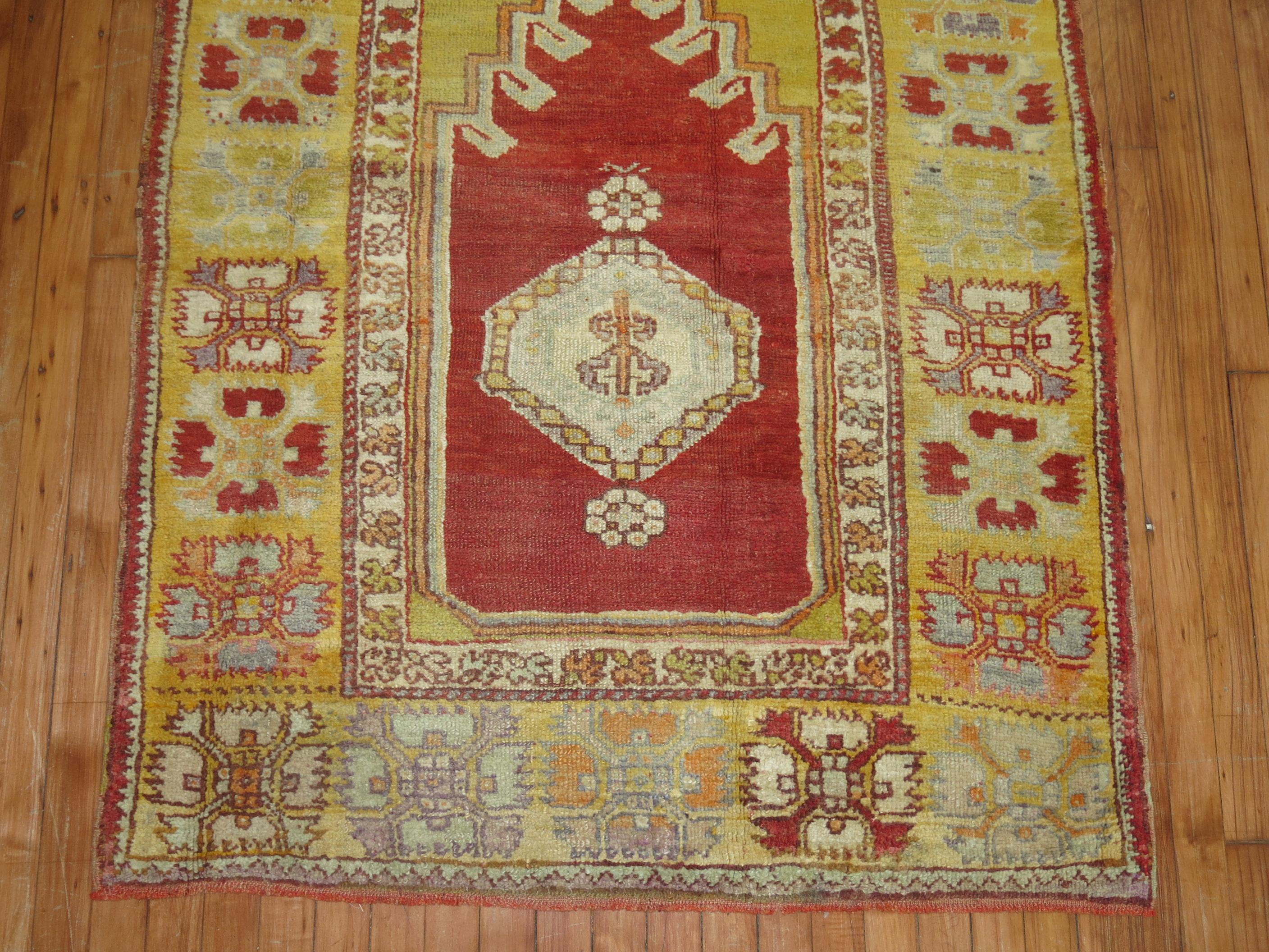 Hand-Woven Zabihi Collection Turkish Prayer Rug