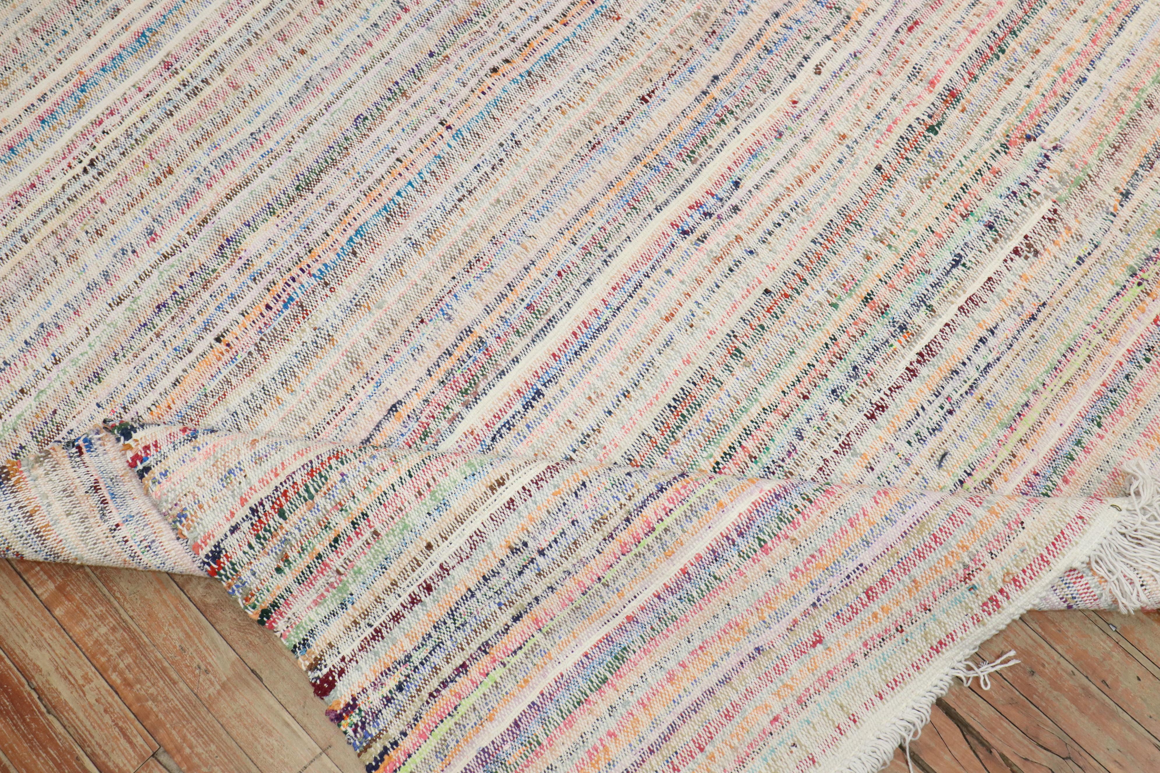Unico nel suo genere Kilim turco in stile straccio della fine del XX secolo

Misure: 12' x 15'9''.