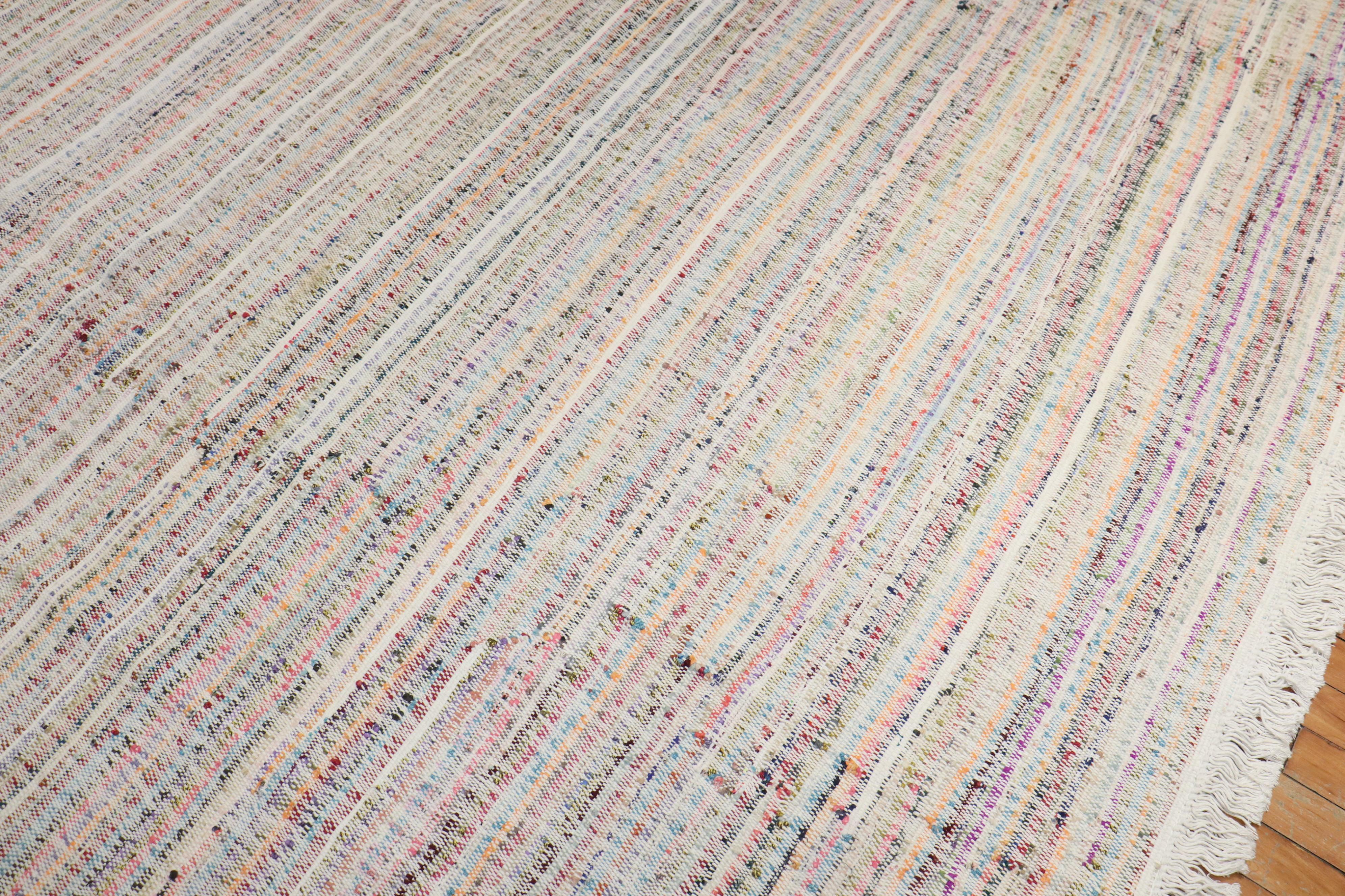 Annodato a mano Kilim oversize in stile stracciatella turca della Collection'S in vendita