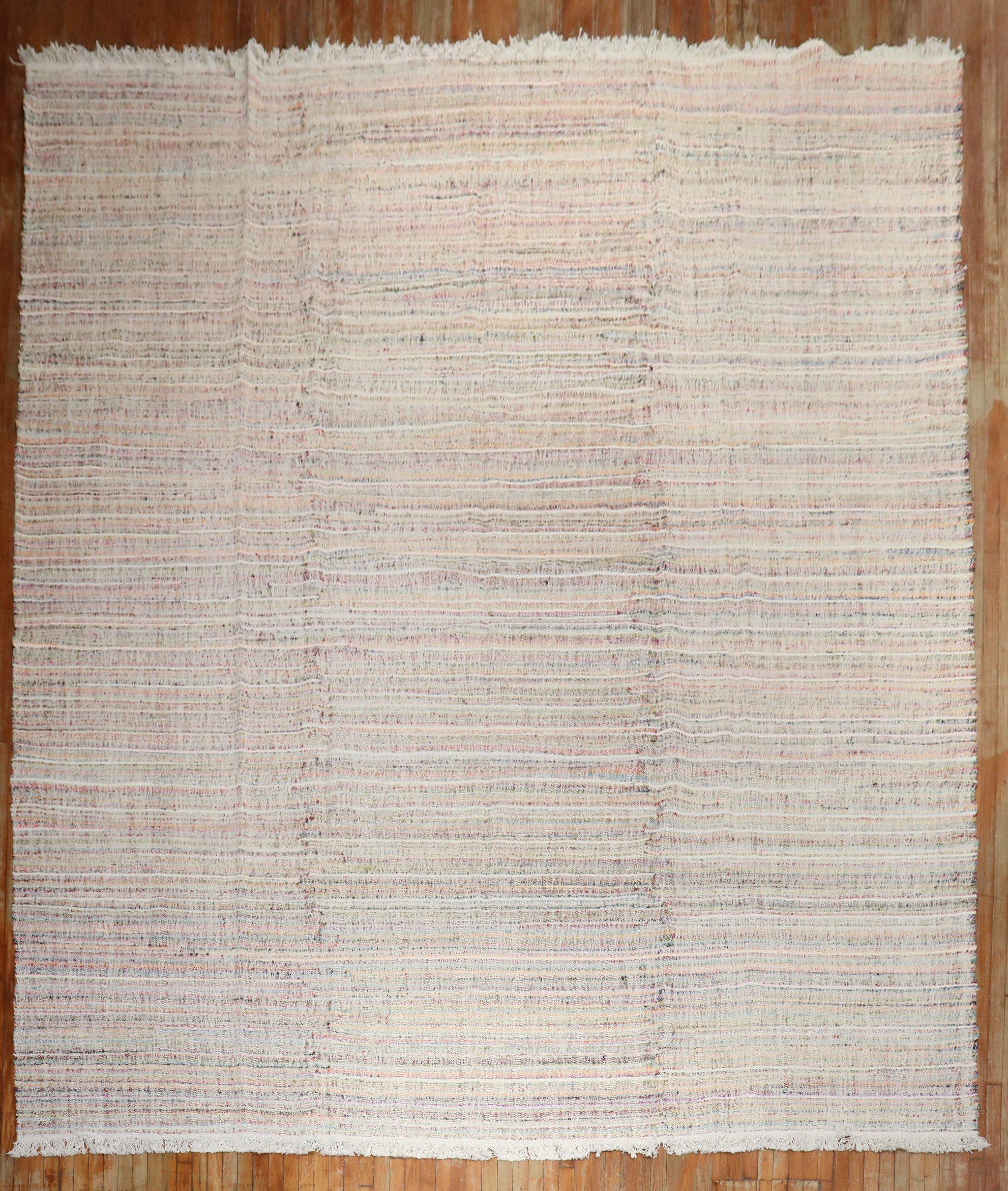 XX secolo Kilim oversize in stile stracciatella turca della Collection'S in vendita