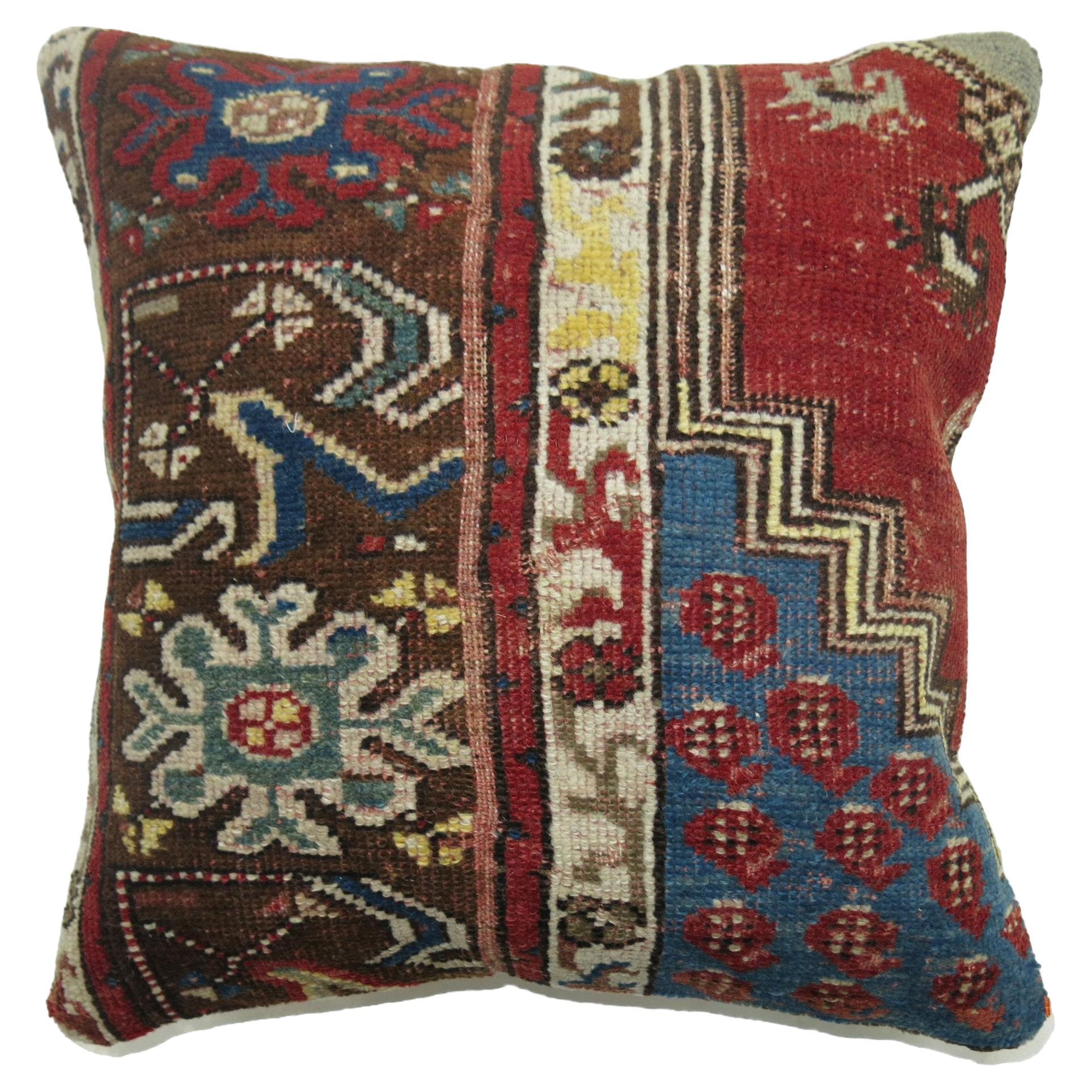 Zabihi Collection Turkish Rug Pillow For Sale