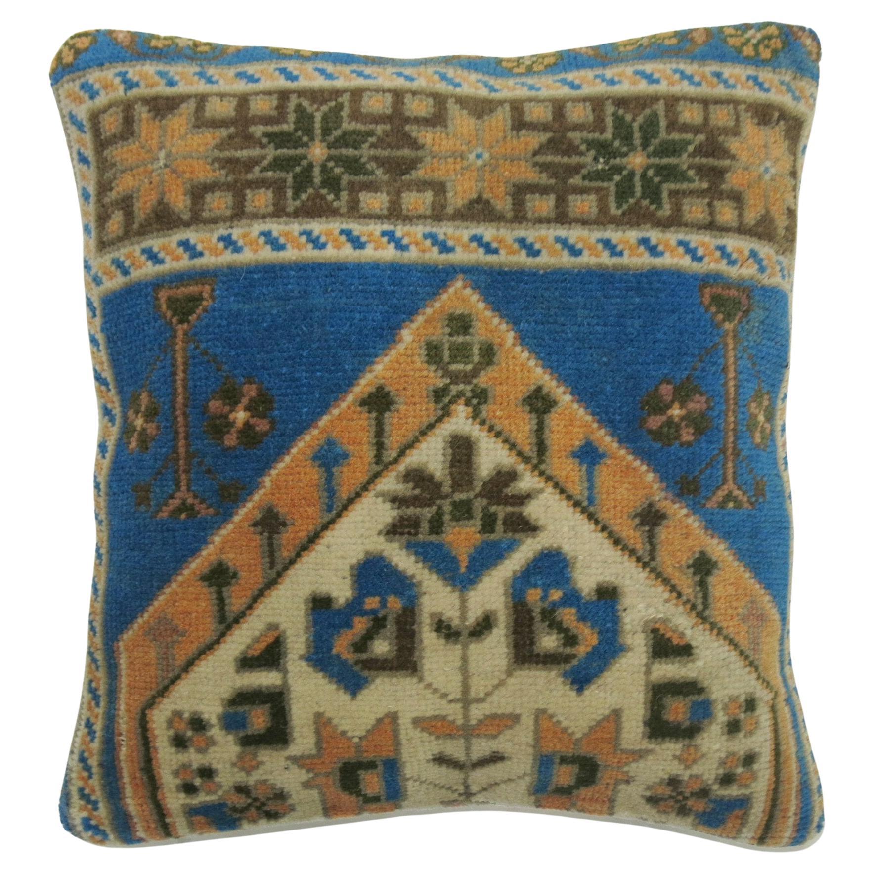 Zabihi Collection Turkish Rug Pillow For Sale