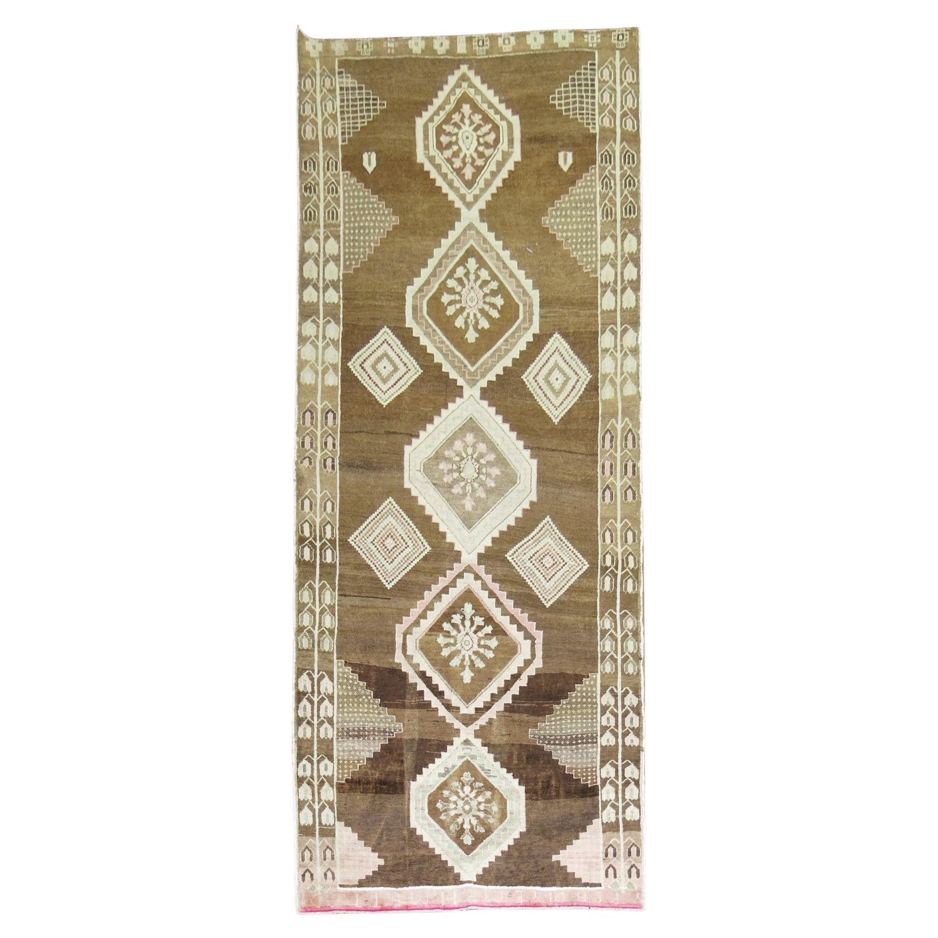 Zabihi Collection Turkish Wide Gallery Runner For Sale