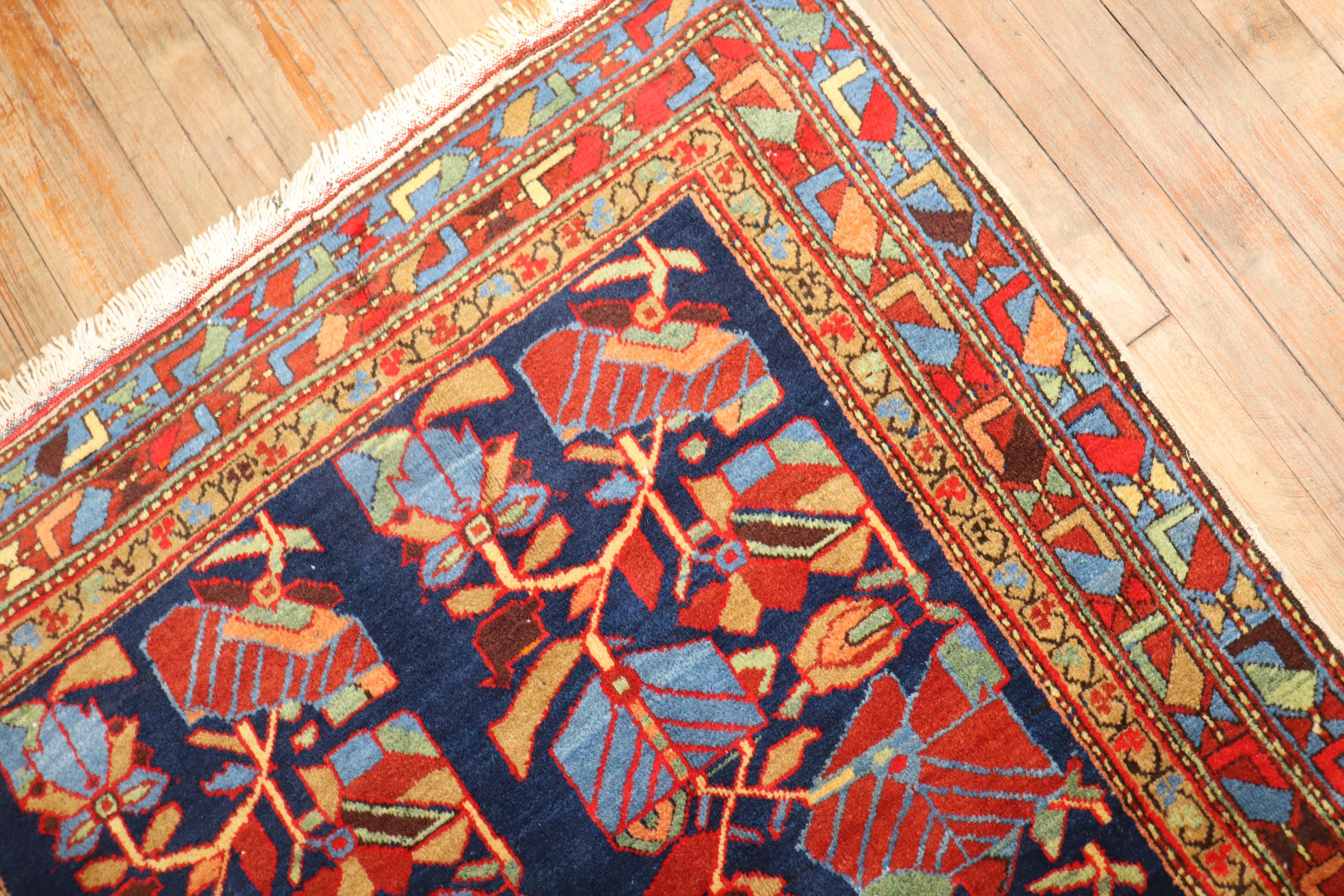 Zabihi Collection Vibrant Vintage Northwest Persian Rug For Sale 3