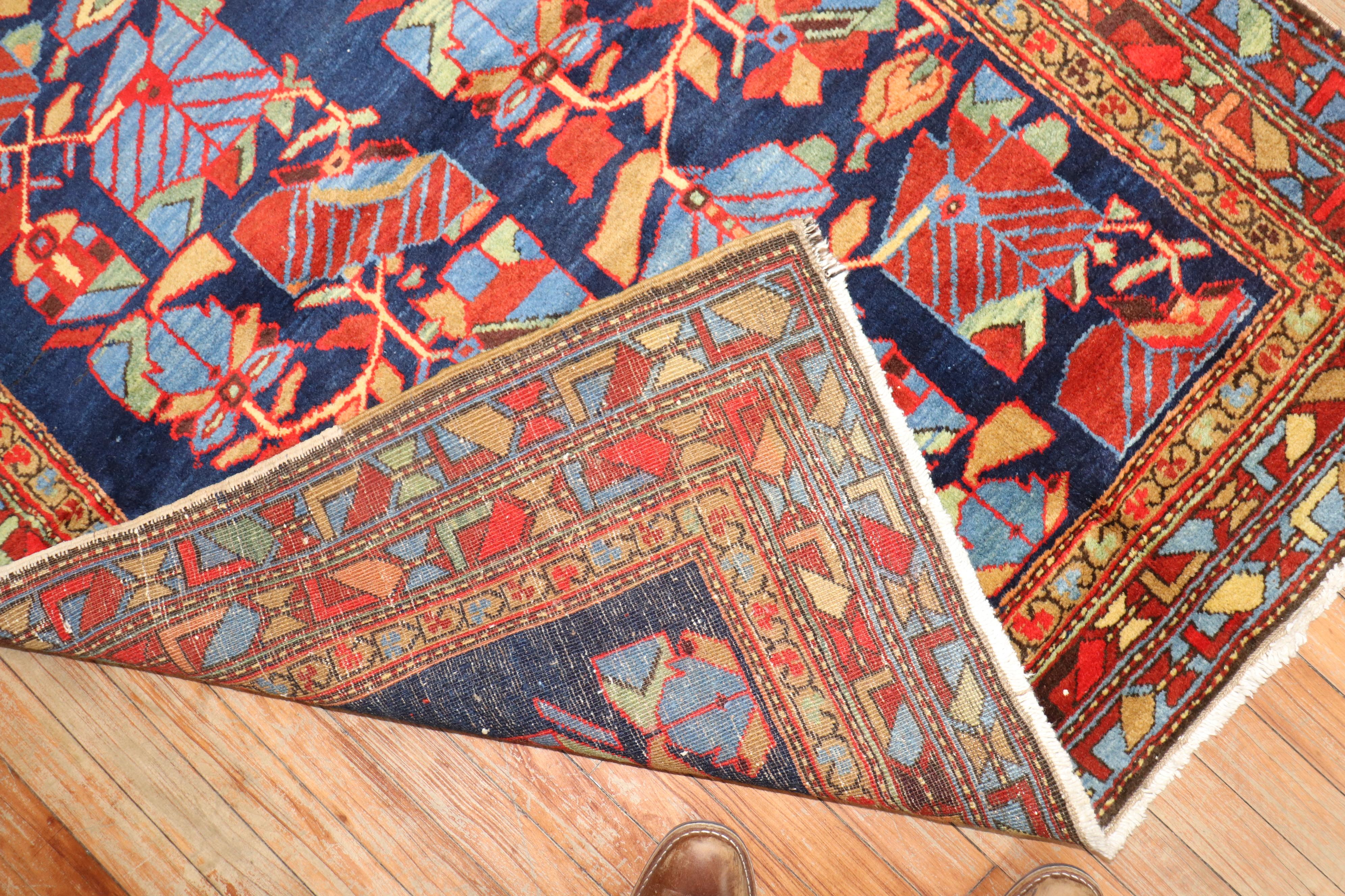 Zabihi Collection Vibrant Vintage Northwest Persian Rug For Sale 1