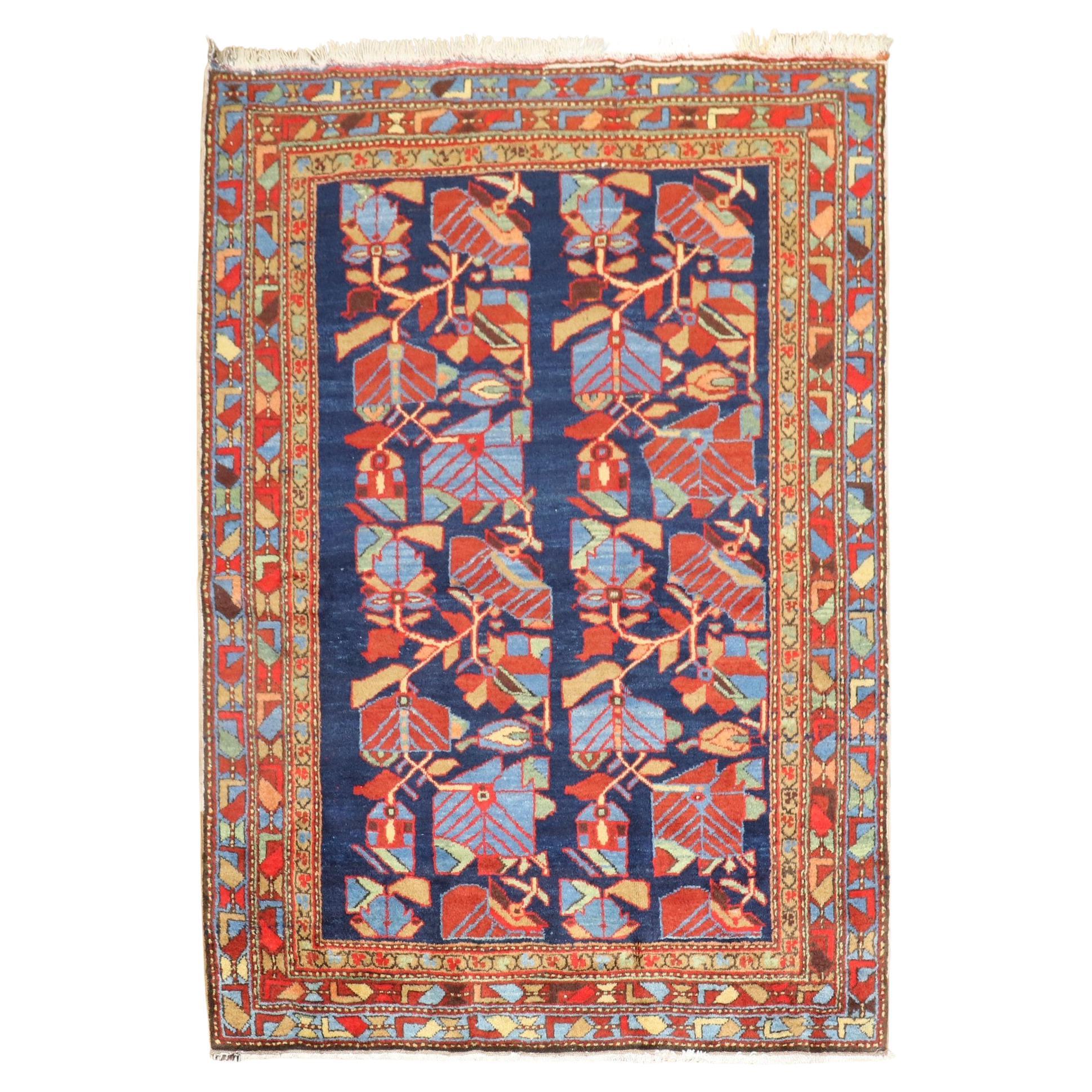Zabihi Collection Vibrant Vintage Northwest Persian Rug For Sale