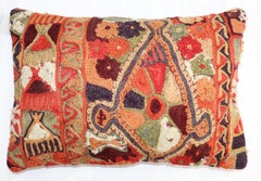 Zabihi Collection Vintage African Chainstitch Textile Large Pillow