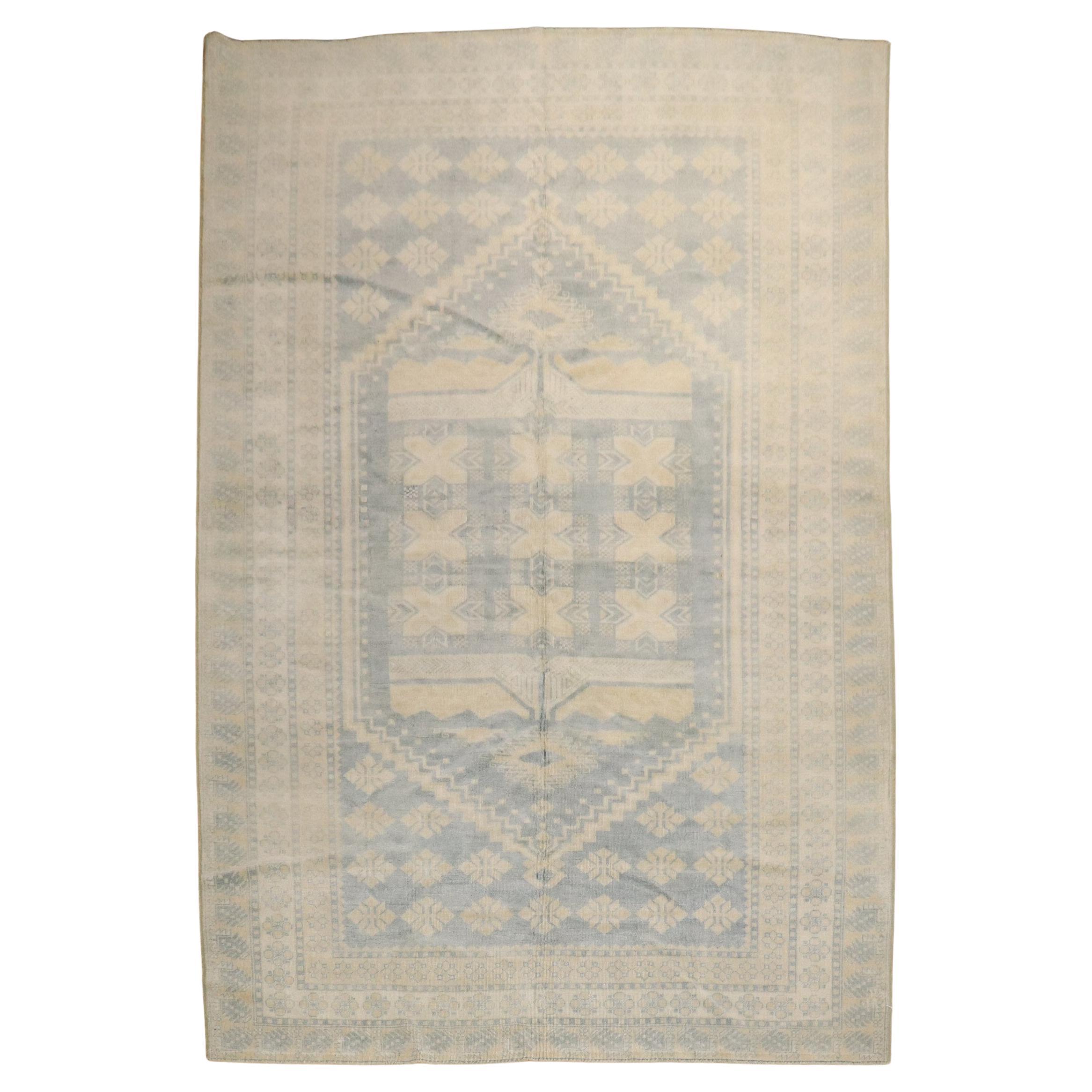Zabihi Kollektion Vintage Blauer Neutral-Teppich