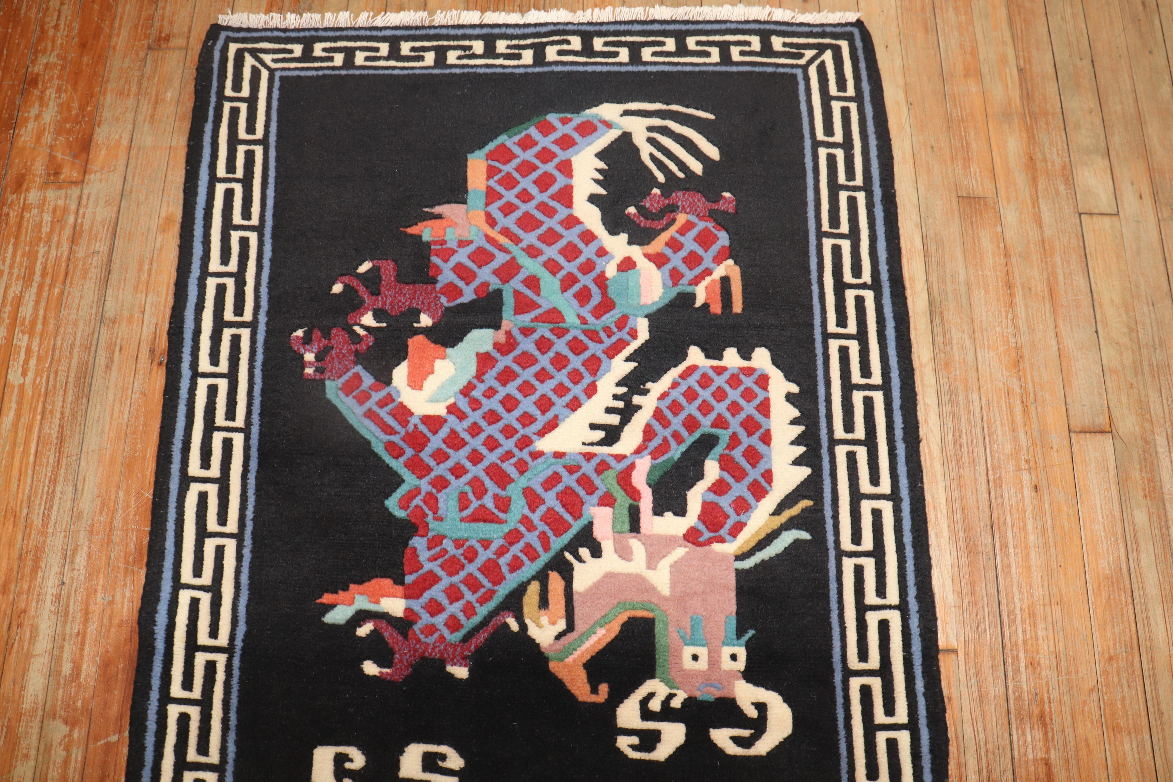 Collection Vintage By By - Tapis Zabihi Collection Vintage Dragon Bon état - En vente à New York, NY