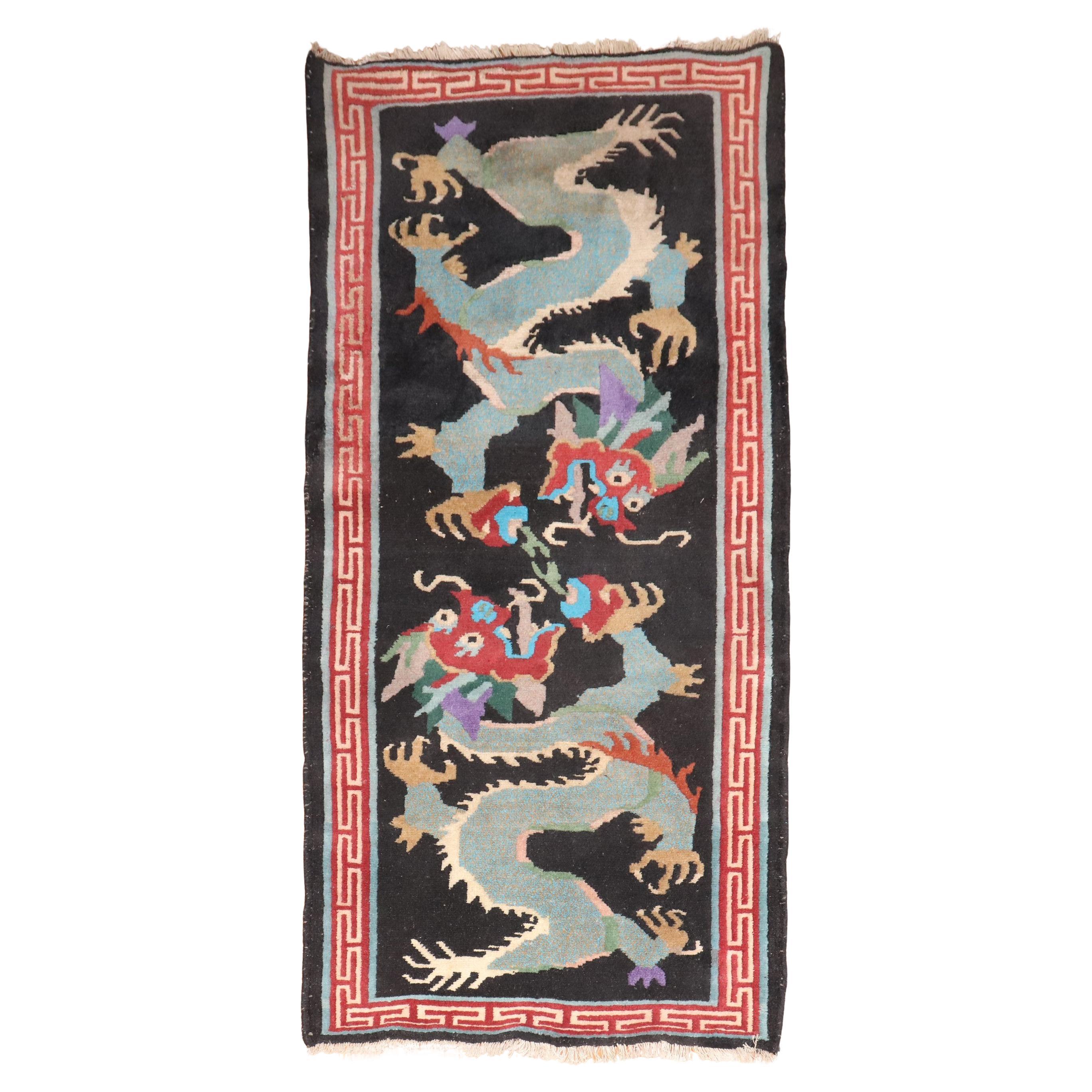 Zabihi Collection Vintage Dragon Rug