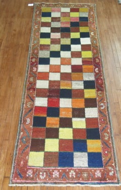 Zabihi Collection Vintage Gabbeh Runner, 3'4'' x 11'4''