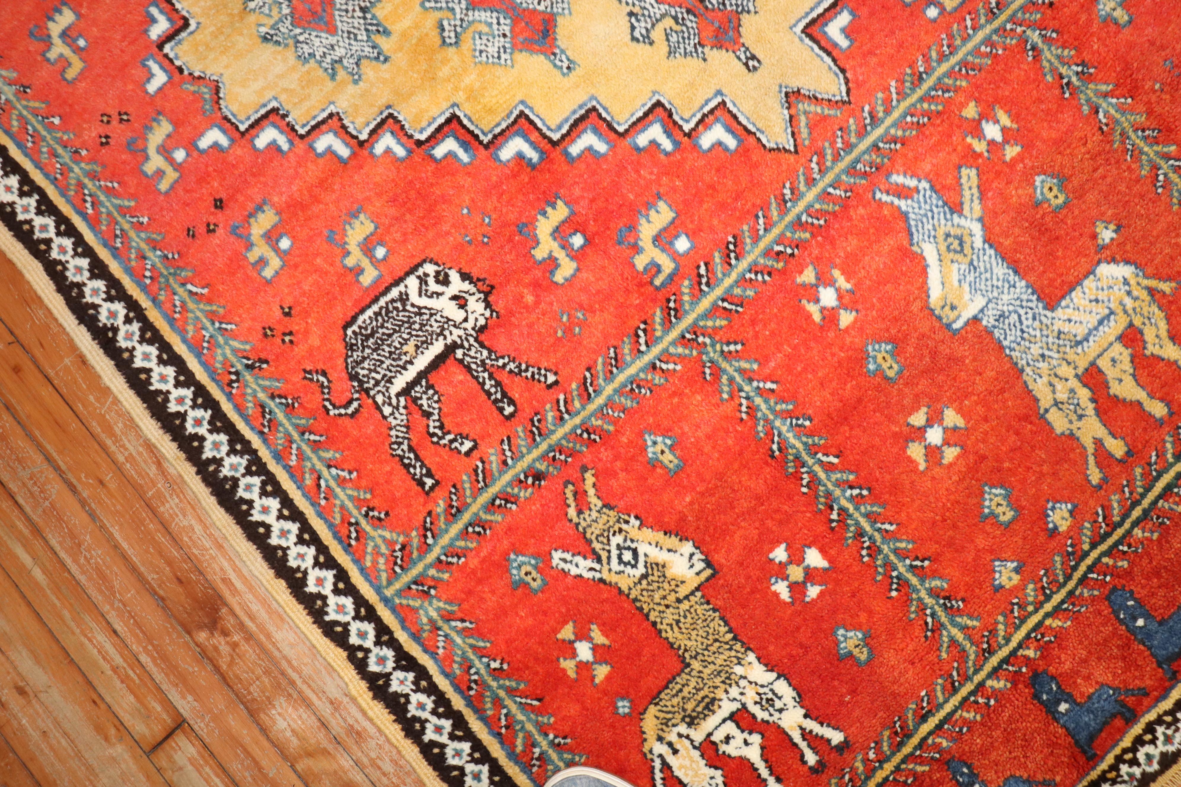 Tapis marocain Zabihi Collection Vintage Horse en vente 2