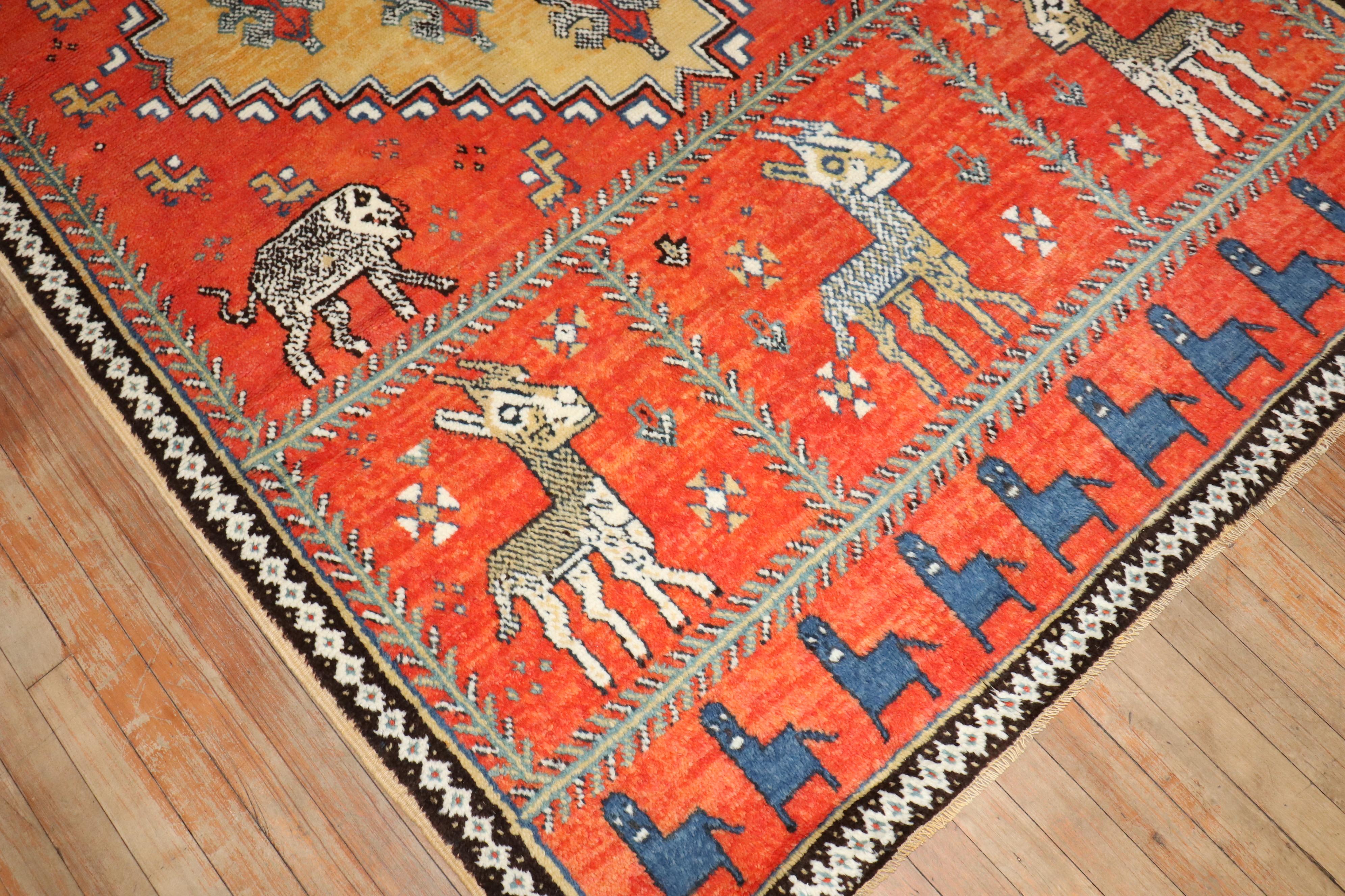 Artisanat Tapis marocain Zabihi Collection Vintage Horse en vente