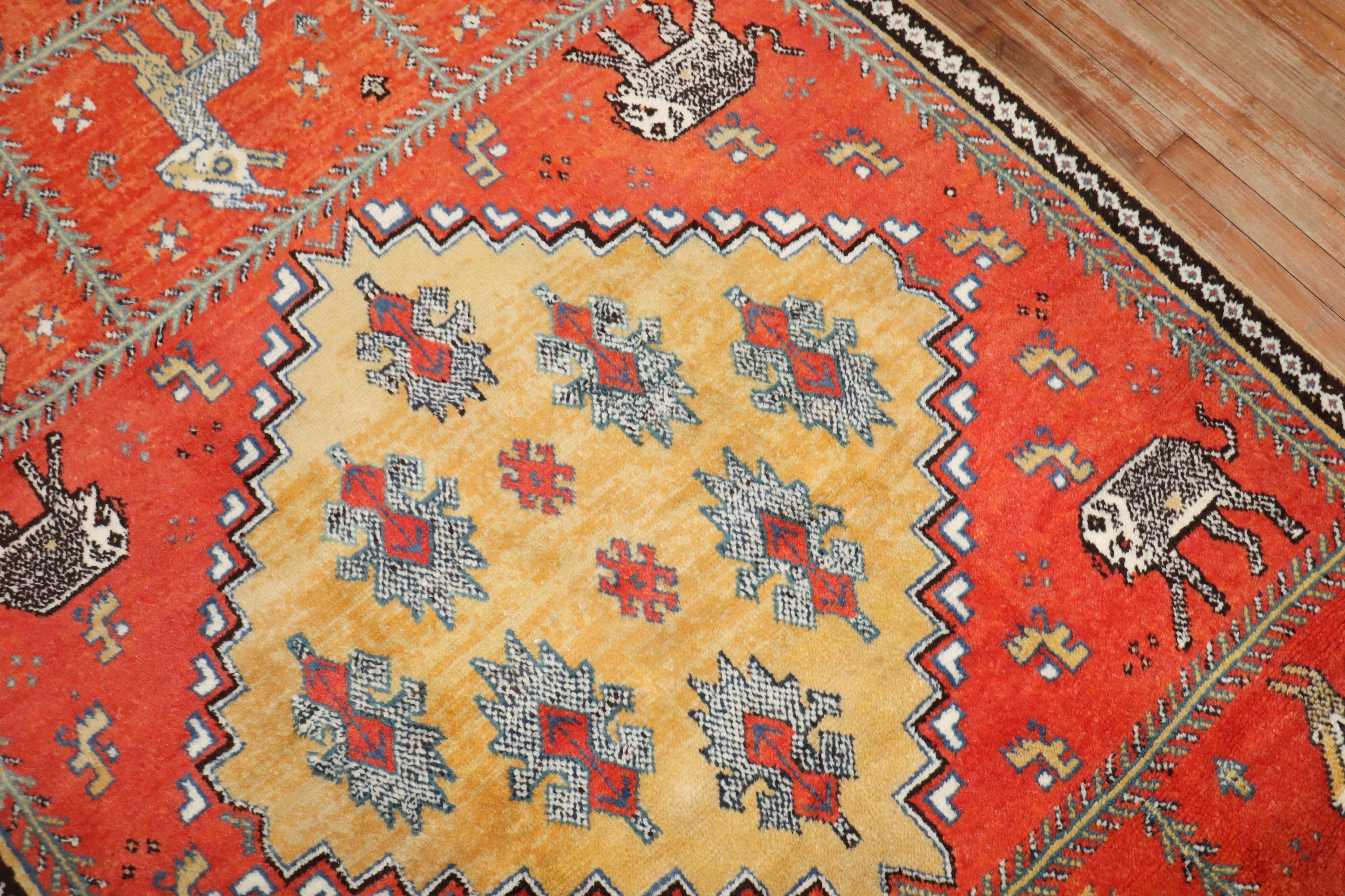 Perse Tapis marocain Zabihi Collection Vintage Horse en vente