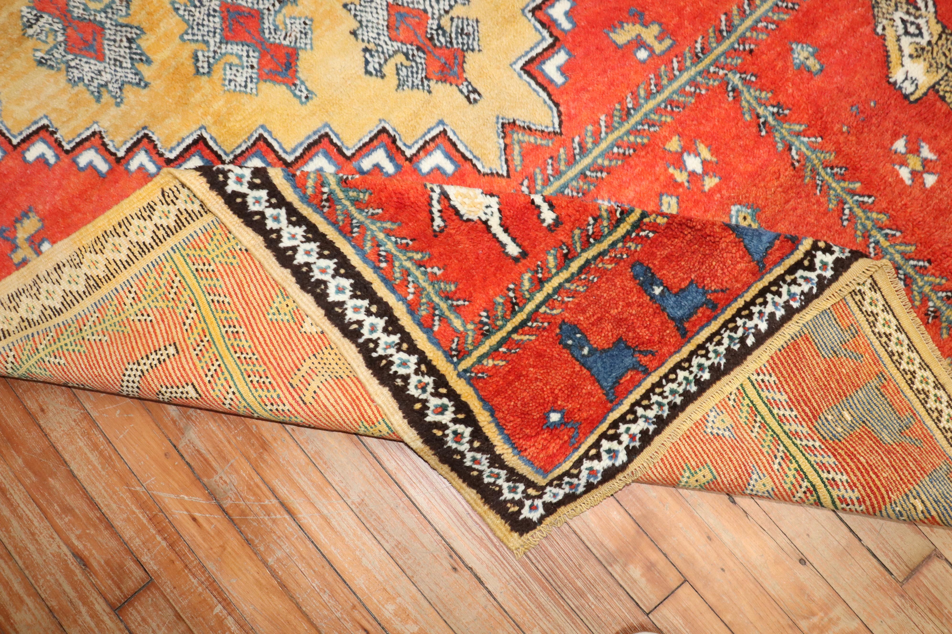 Tissé à la main Tapis marocain Zabihi Collection Vintage Horse en vente