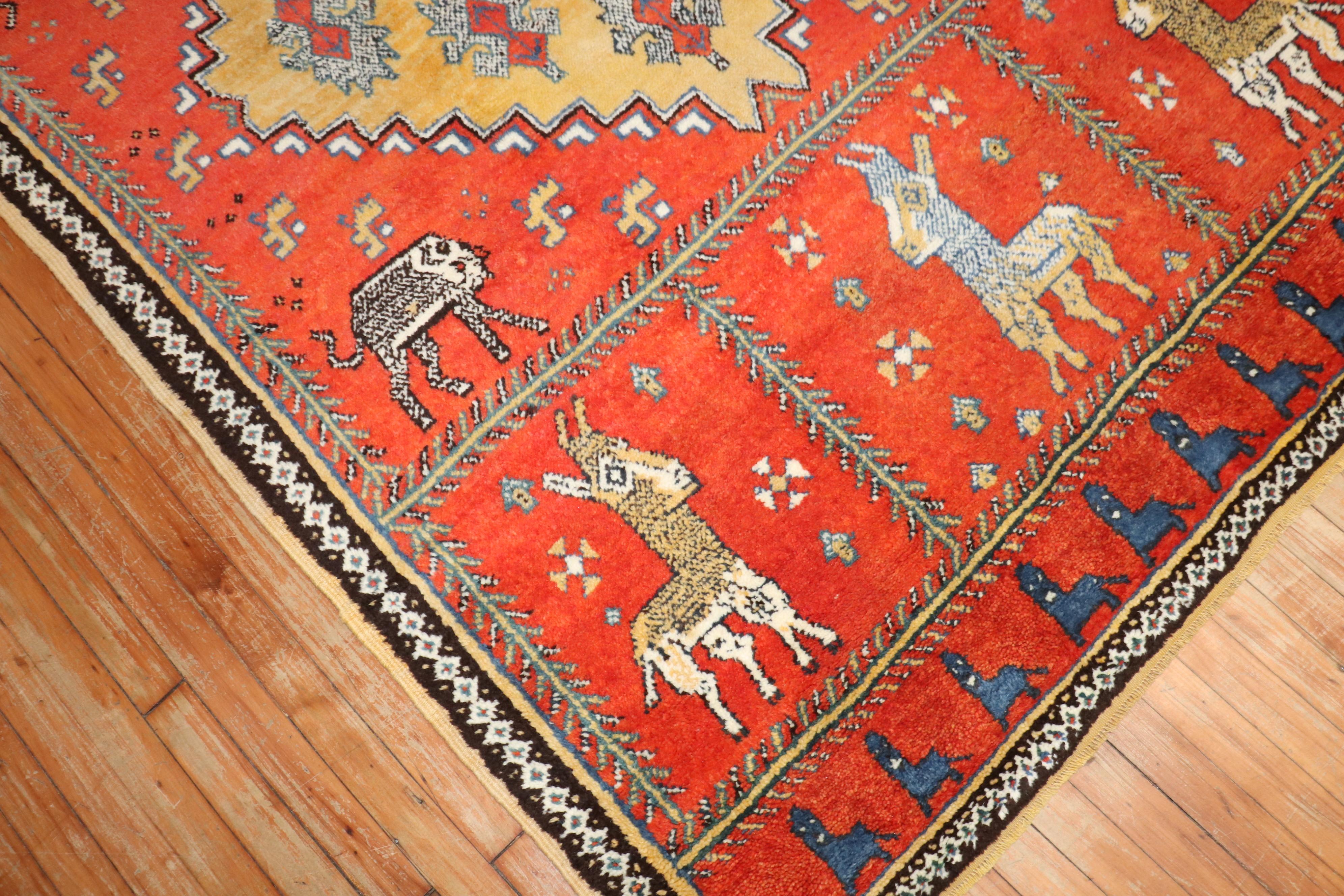 Tapis marocain Zabihi Collection Vintage Horse Bon état - En vente à New York, NY