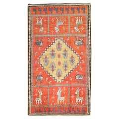 Zabihi Collection Vintage Horse Moroccan Rug