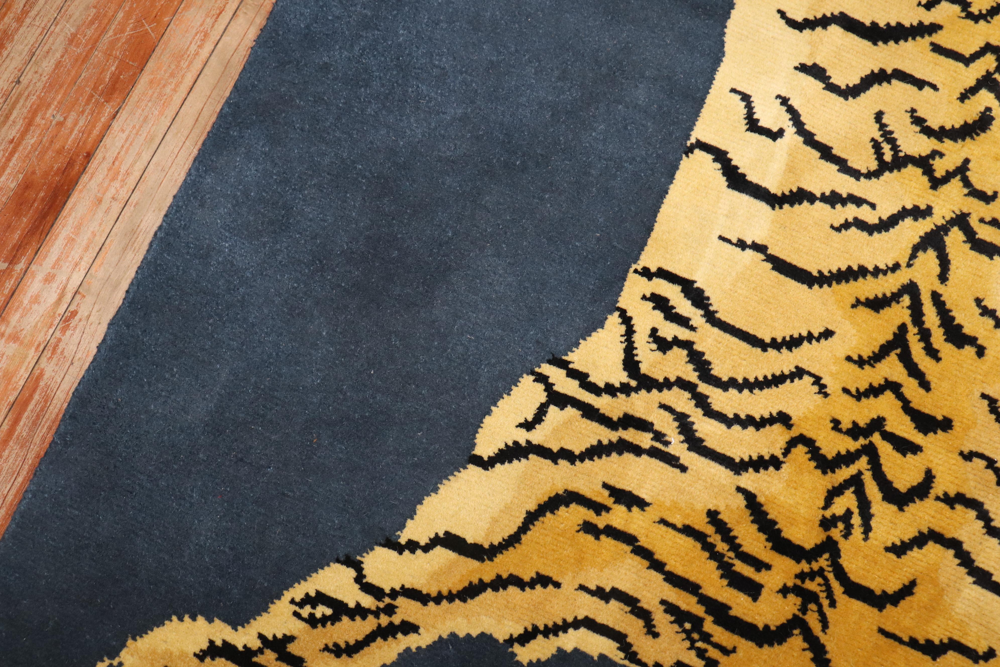 20ième siècle Tapis tigre indien vintage de la collection Zabihi en vente