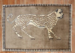 Zabihi Collection Vintage Inspired Cheetah Persian Rug