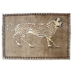 Zabihi Collection Vintage Inspired Cheetah Persian Rug