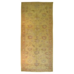 Zabihi Collection Vintage Inspired Corridor Size Turkish Oushak Rug