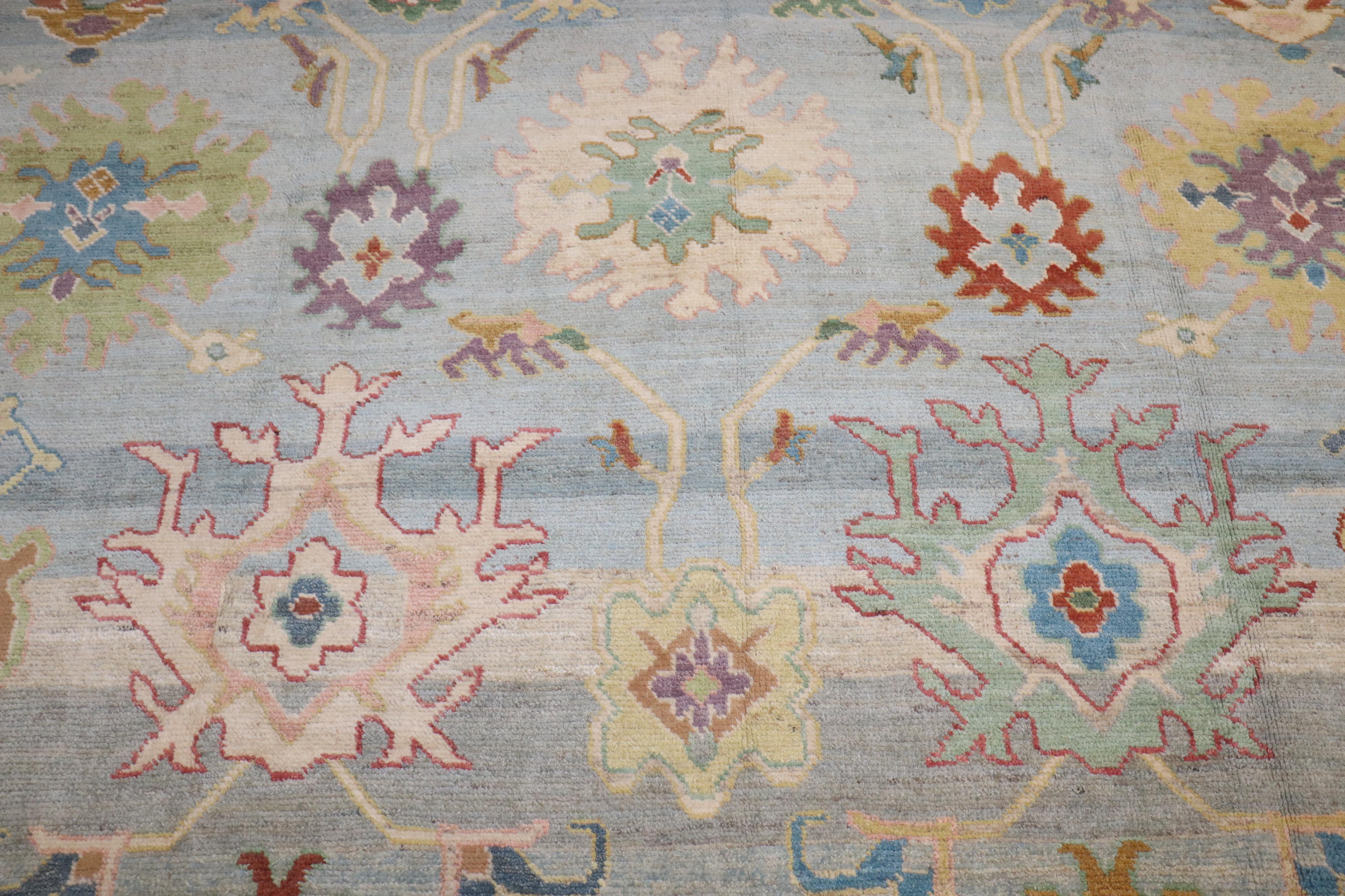 Colección Zabihi Alfombra Oushak grande de inspiración vintage en venta 4