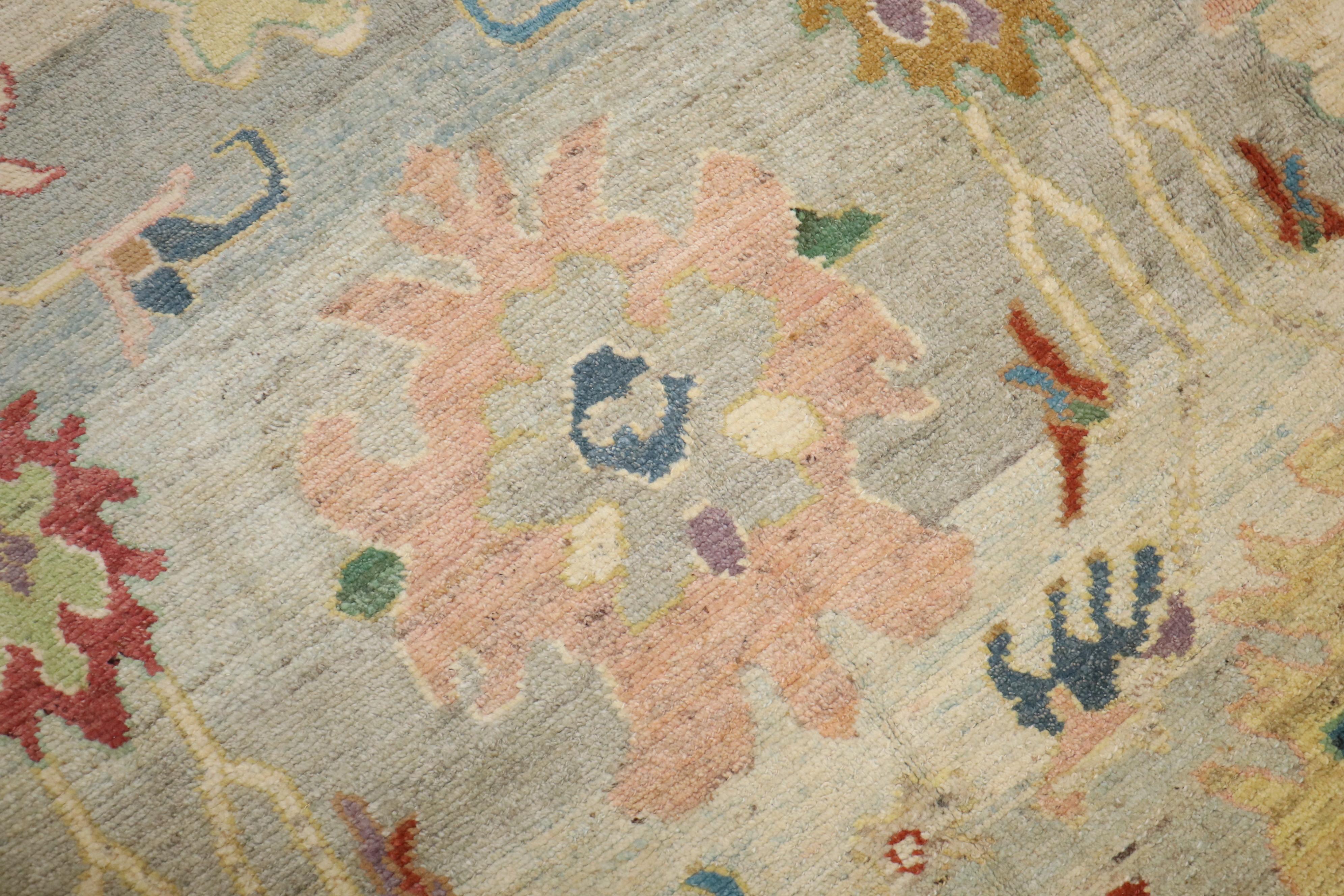 Colección Zabihi Alfombra Oushak grande de inspiración vintage Lana en venta