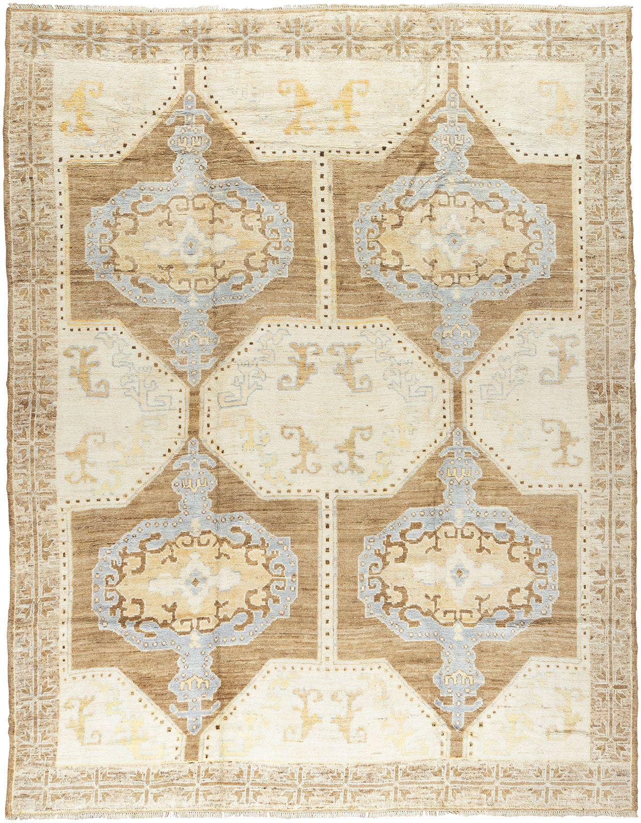 One of a Kind 21st-century Turkish rug inspired by mid-20th-century Kars carpets

rug no. j3073
size 10' 4