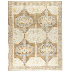 Zabihi Kollektion Vintage inspirierter türkischer Kars-Teppich