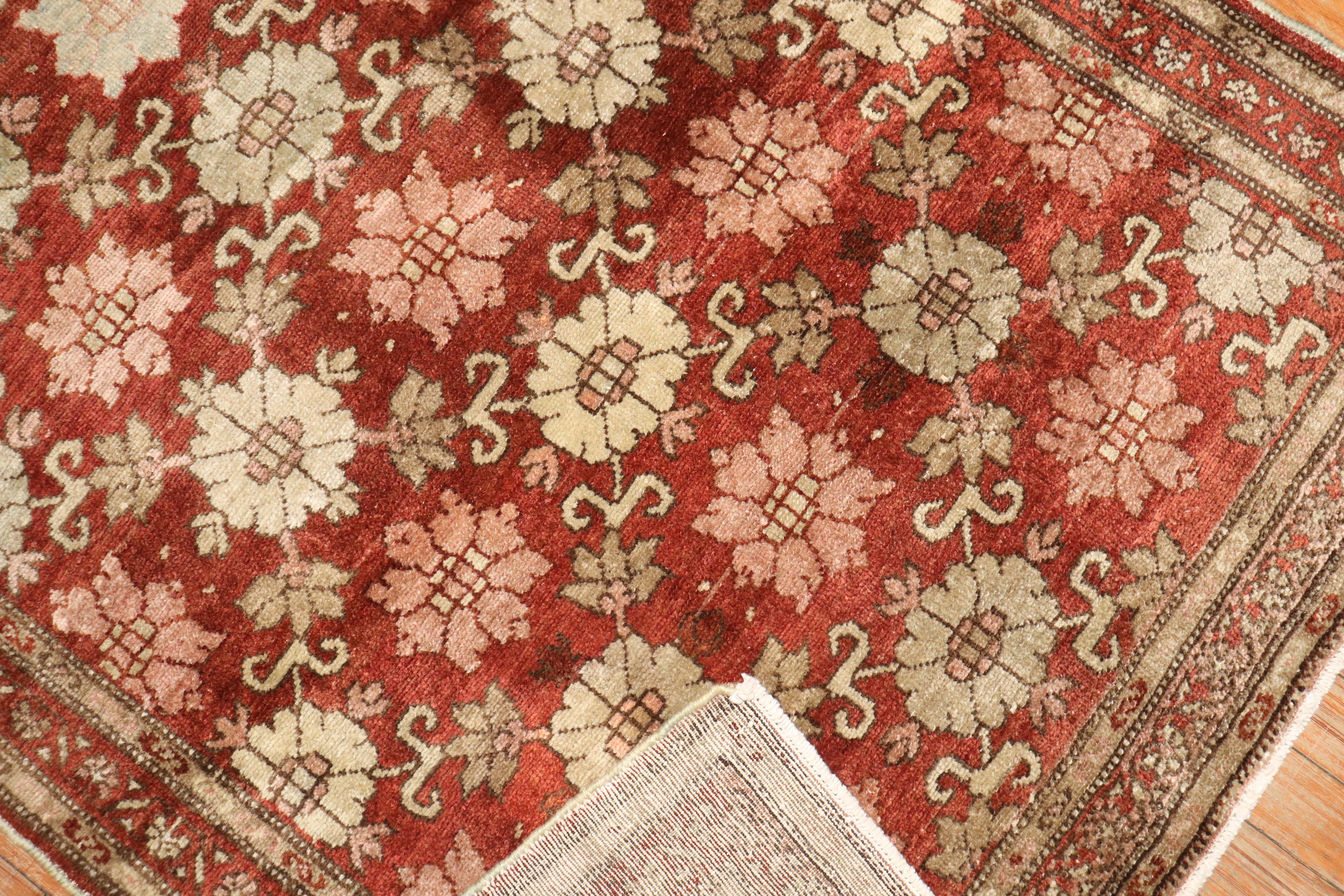 Industrial Zabihi Collection Vintage Malayer Runner For Sale