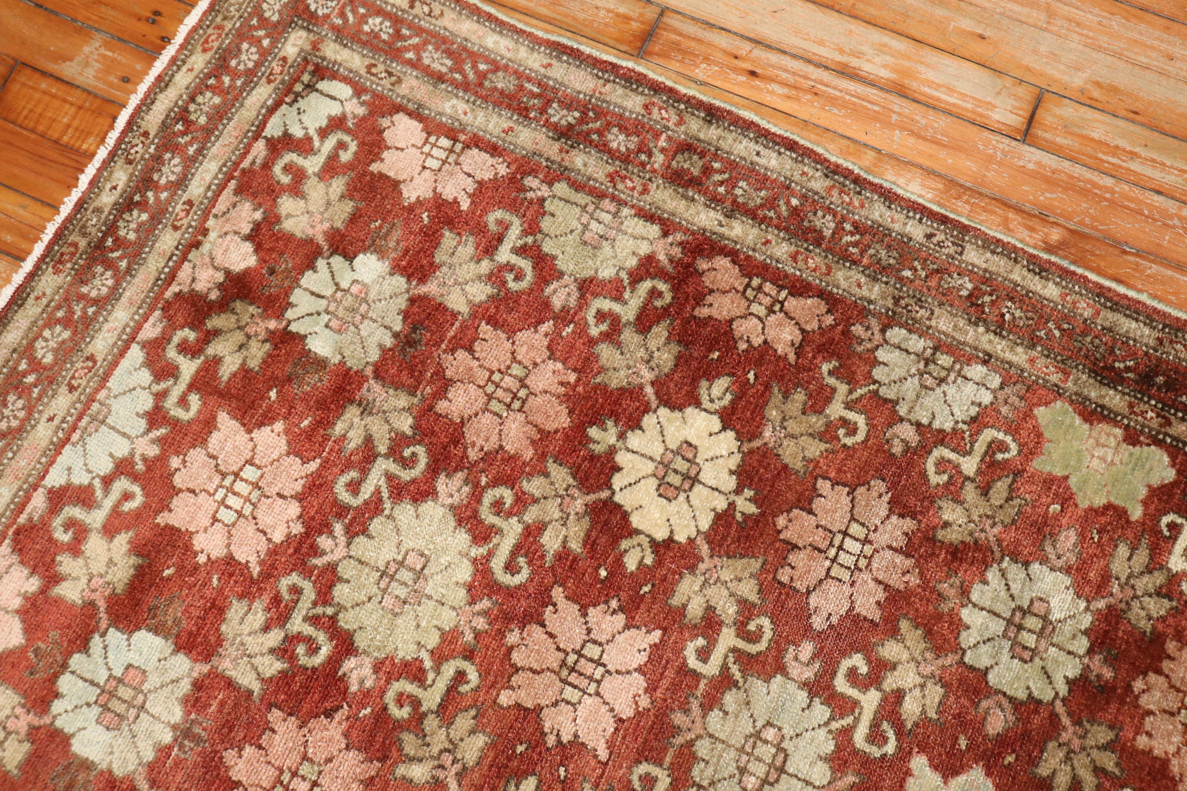 Hand-Woven Zabihi Collection Vintage Malayer Runner For Sale