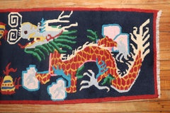 Zabihi Collection Vintage Narrow Dragon Tibetan Runner
