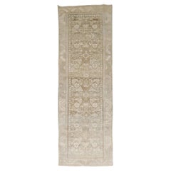 Zabihi Collection Vintage Neutral Color Persian Runner
