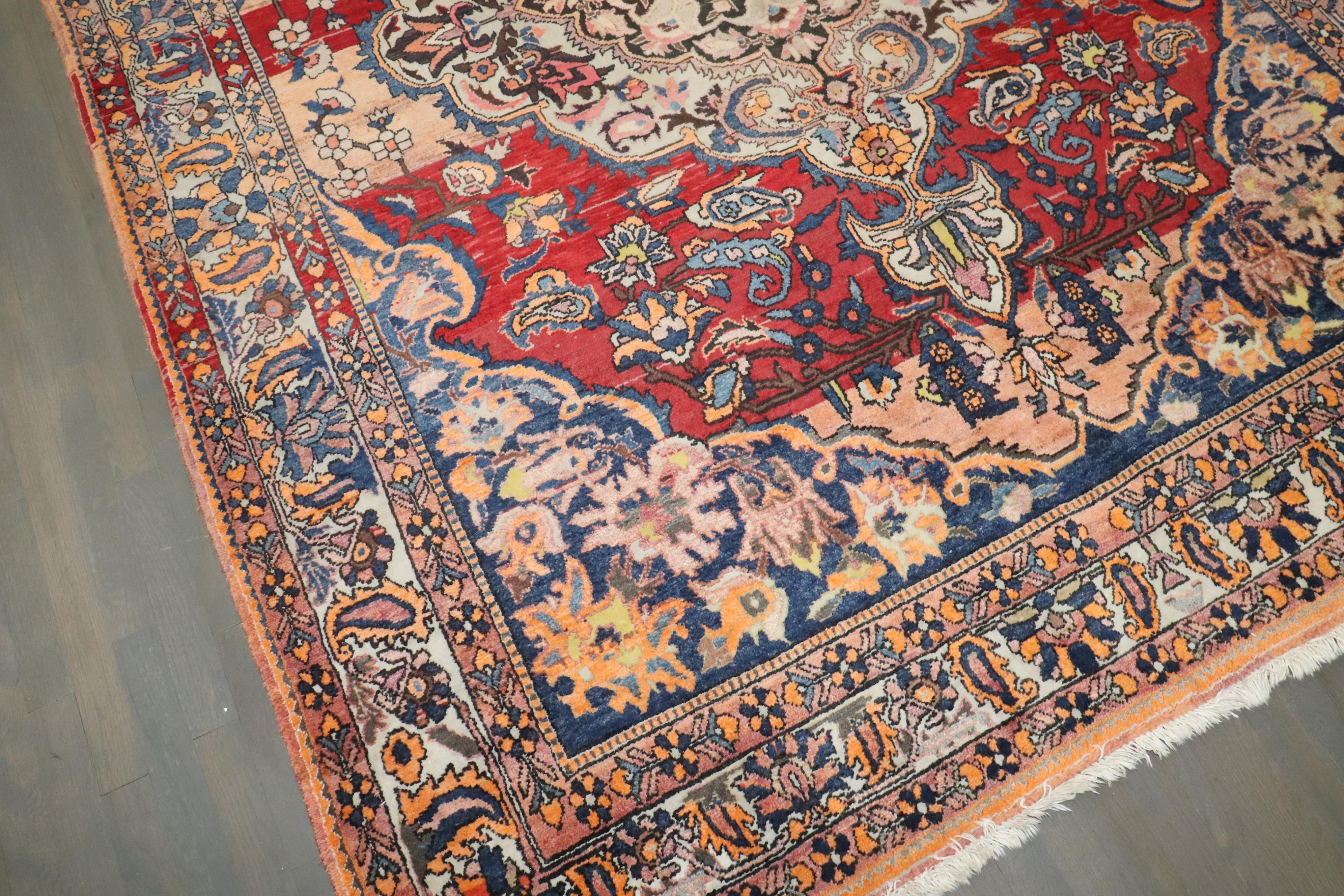 Zabihi Kollektion Vintage Persischer Bakhtiari Teppich im Angebot 4