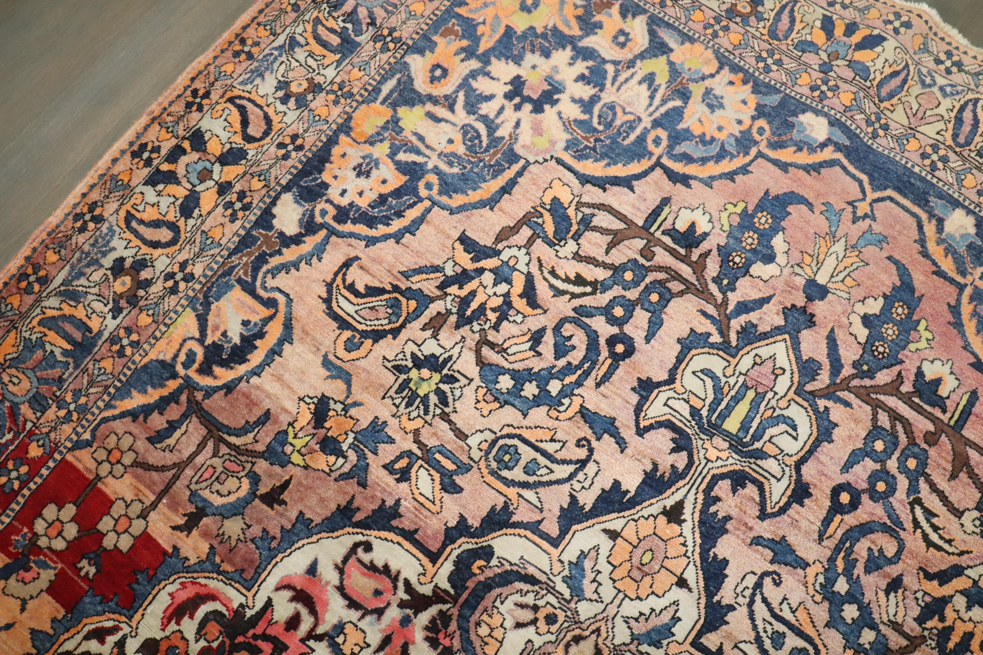 Zabihi Kollektion Vintage Persischer Bakhtiari Teppich im Angebot 1