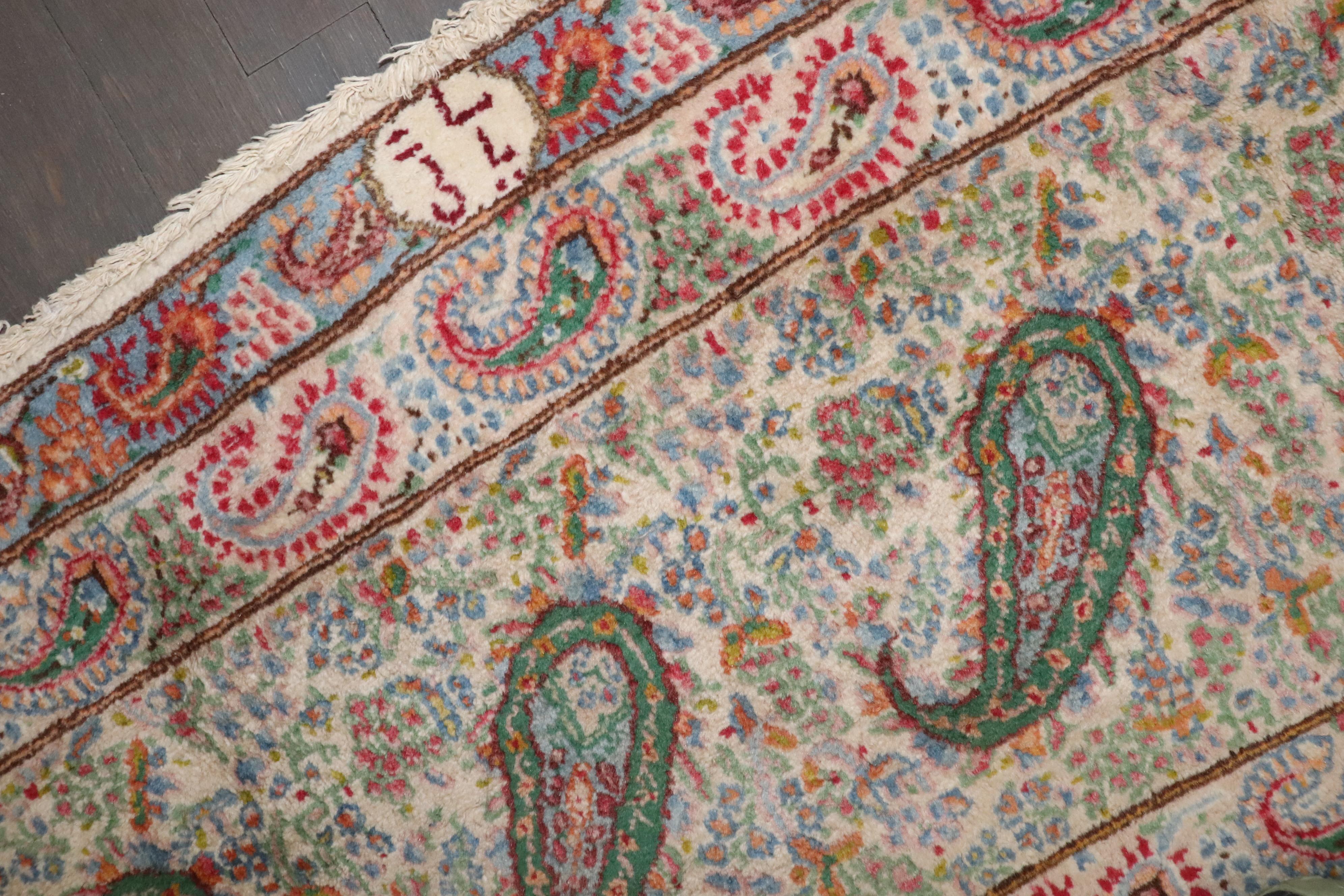 Wool Zabihi Collection Vintage Persian Khorassan Rug For Sale