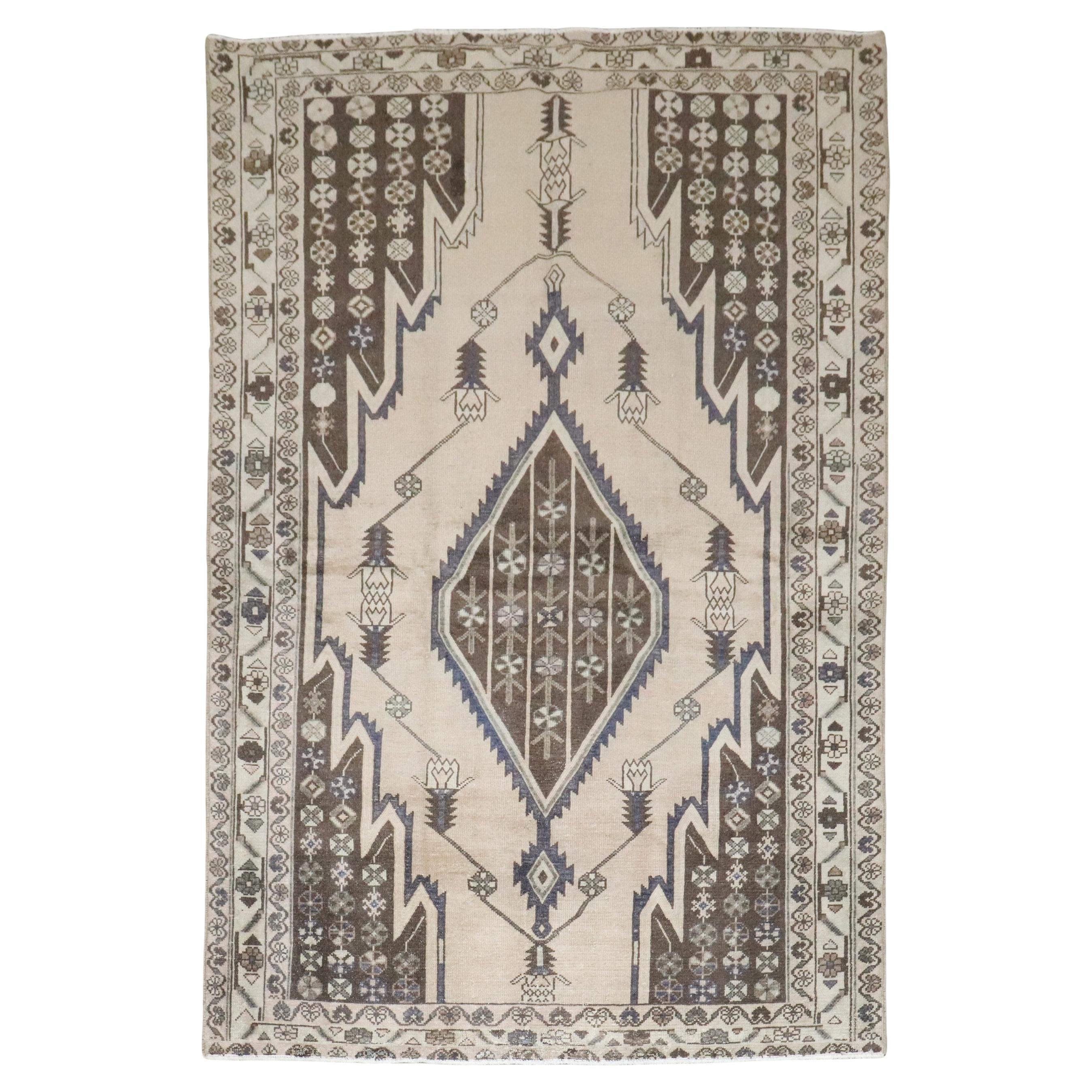 Zabihi Collection Vintage Persian Mazlagan Malayer Rug For Sale