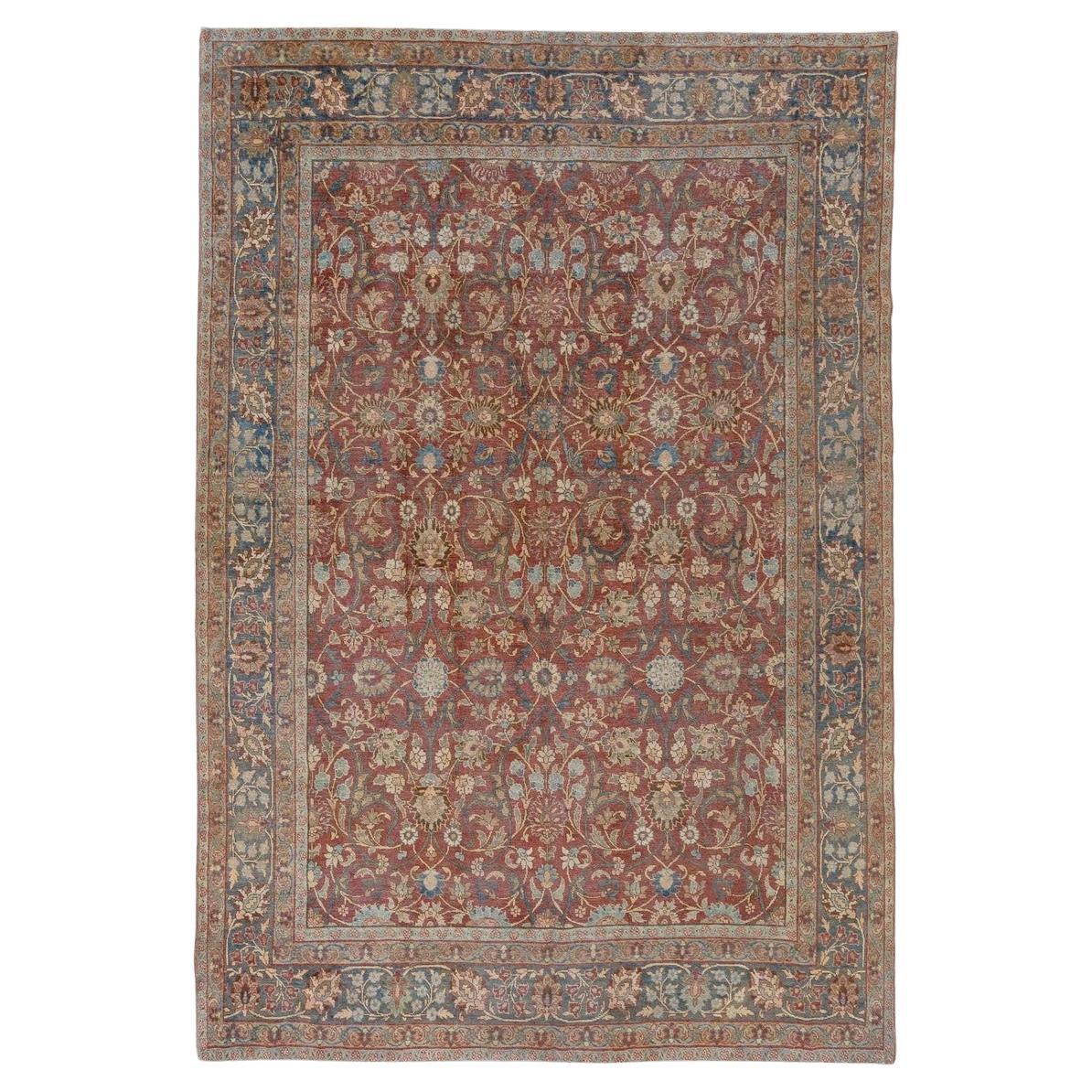 Zabihi Kollektion Vintage Persischer Täbris-Teppich in Zimmergröße