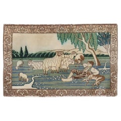 Tappeto Zabihi Collectional Vintage Persian Tabriz Sheep Pictorial