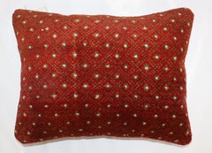 Zabihi Collection Vintage Red Turkish Rug Pillow