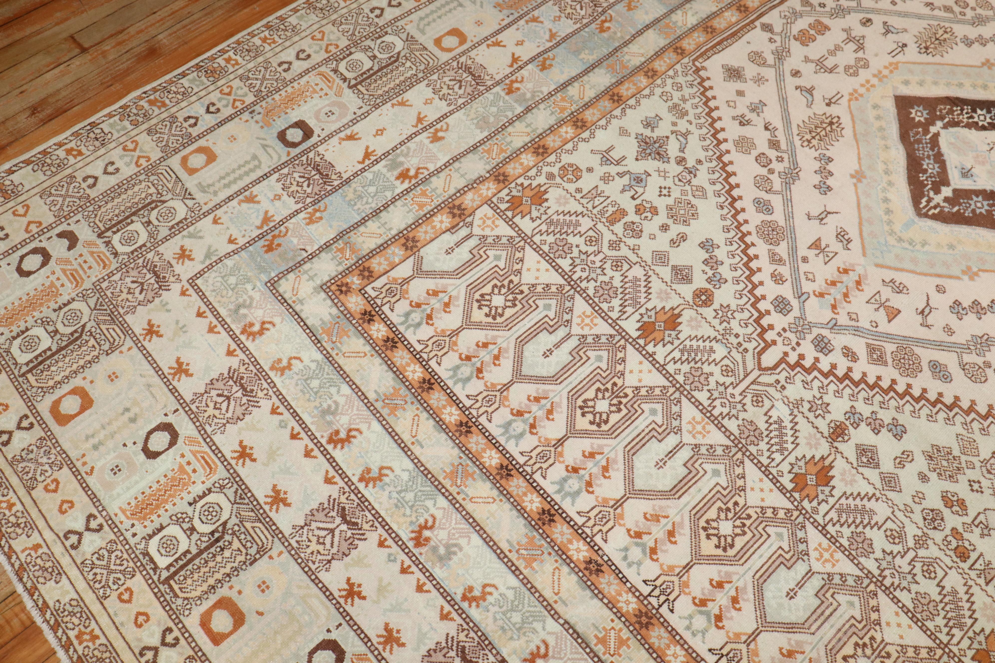 Zabihi Collection Vintage Raumgröße Marokkanischer Teppich (Handgewebt) im Angebot