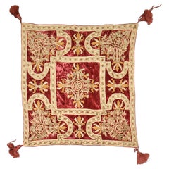 Zabihi Collection Vintage Russian Velvet Embroidered Textile