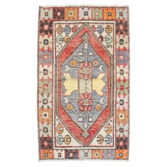 Zabihi Collection Vintage Small Turkish Anatolian Rug